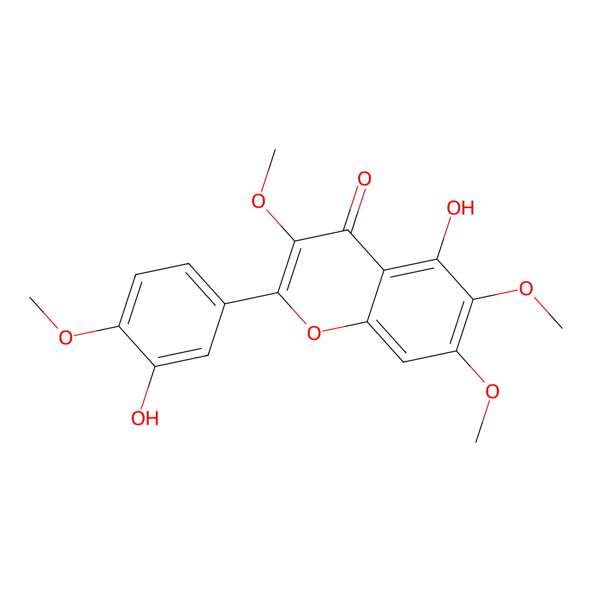 Casticin molecular structure, CAS 479-91-4
