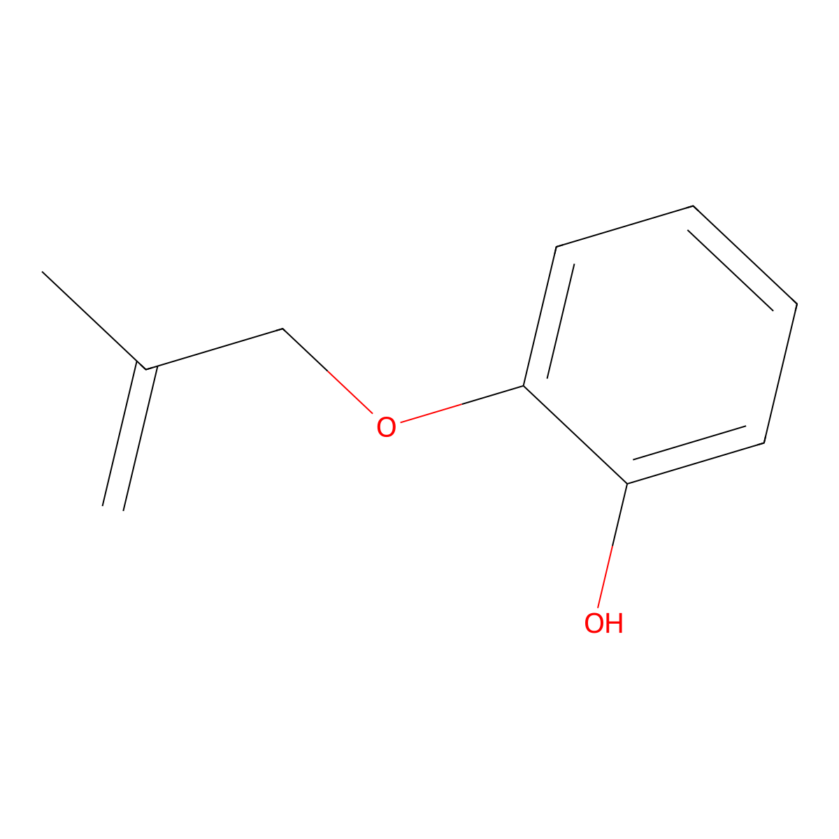 Phenol, 2-[(2-methyl-2-propen-1-yl)oxy]- molecular structure, CAS 4790-71-0