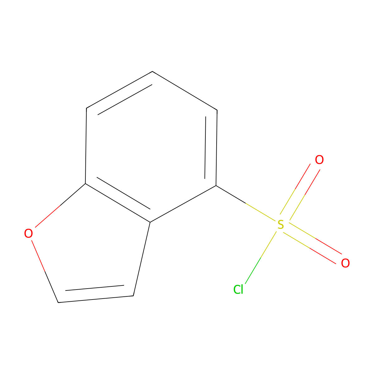 Benzofuran-4-sulfonyl chloride molecular structure, CAS 479028-64-3