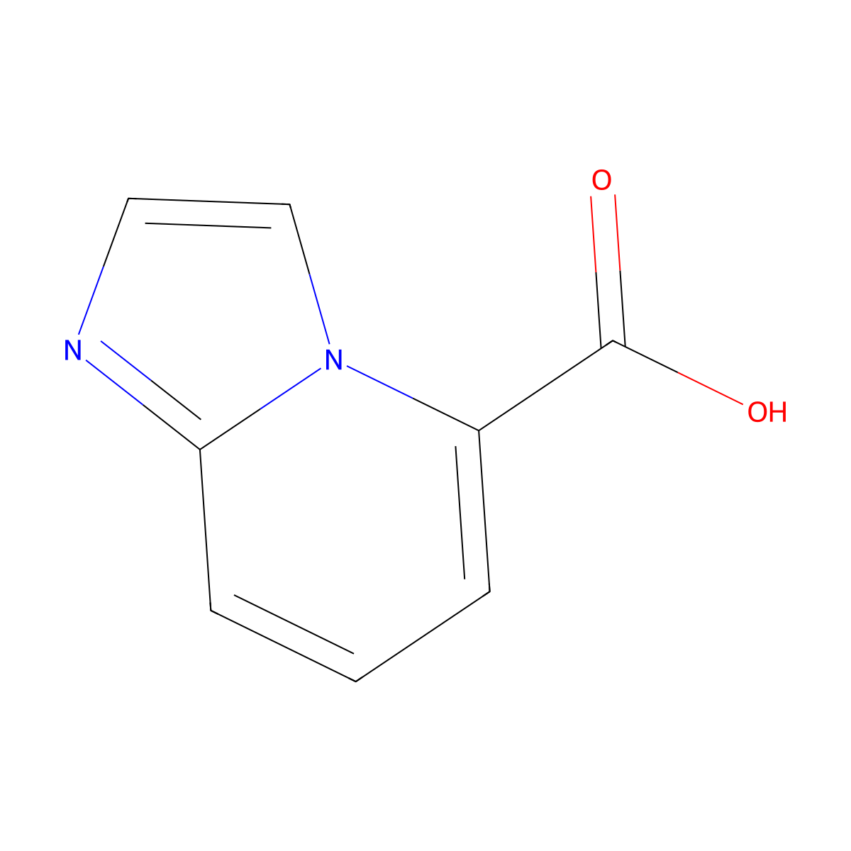 Imidazo(1,2-a)pyridine-5-carboxylic acid molecular structure, CAS 479028-72-3