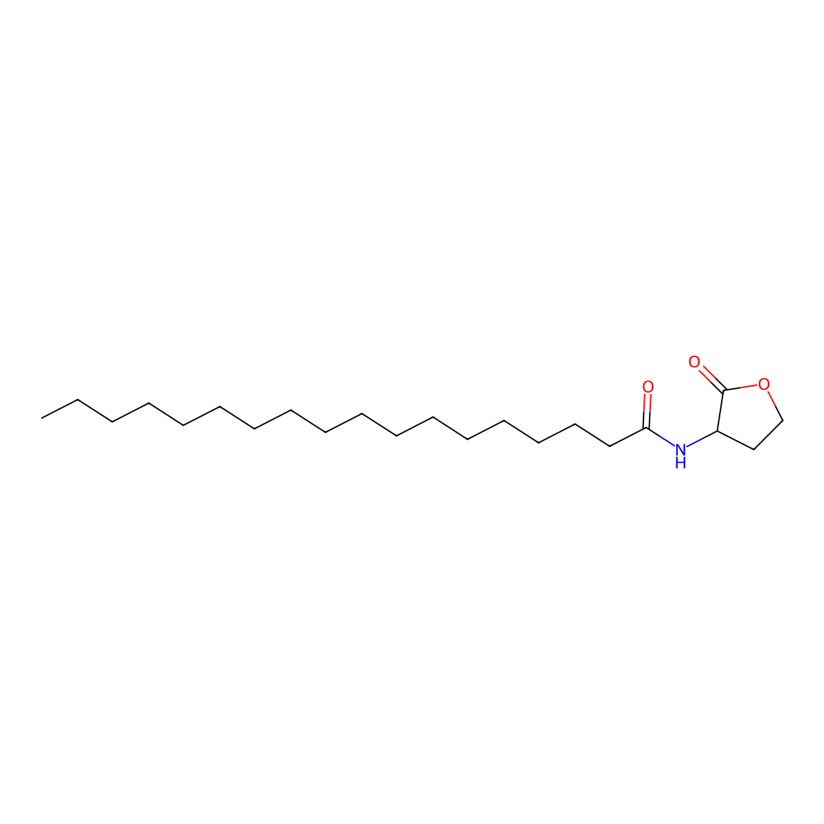 N-octadecanoyl-L-Homoserine lactone molecular structure, CAS 479050-96-9