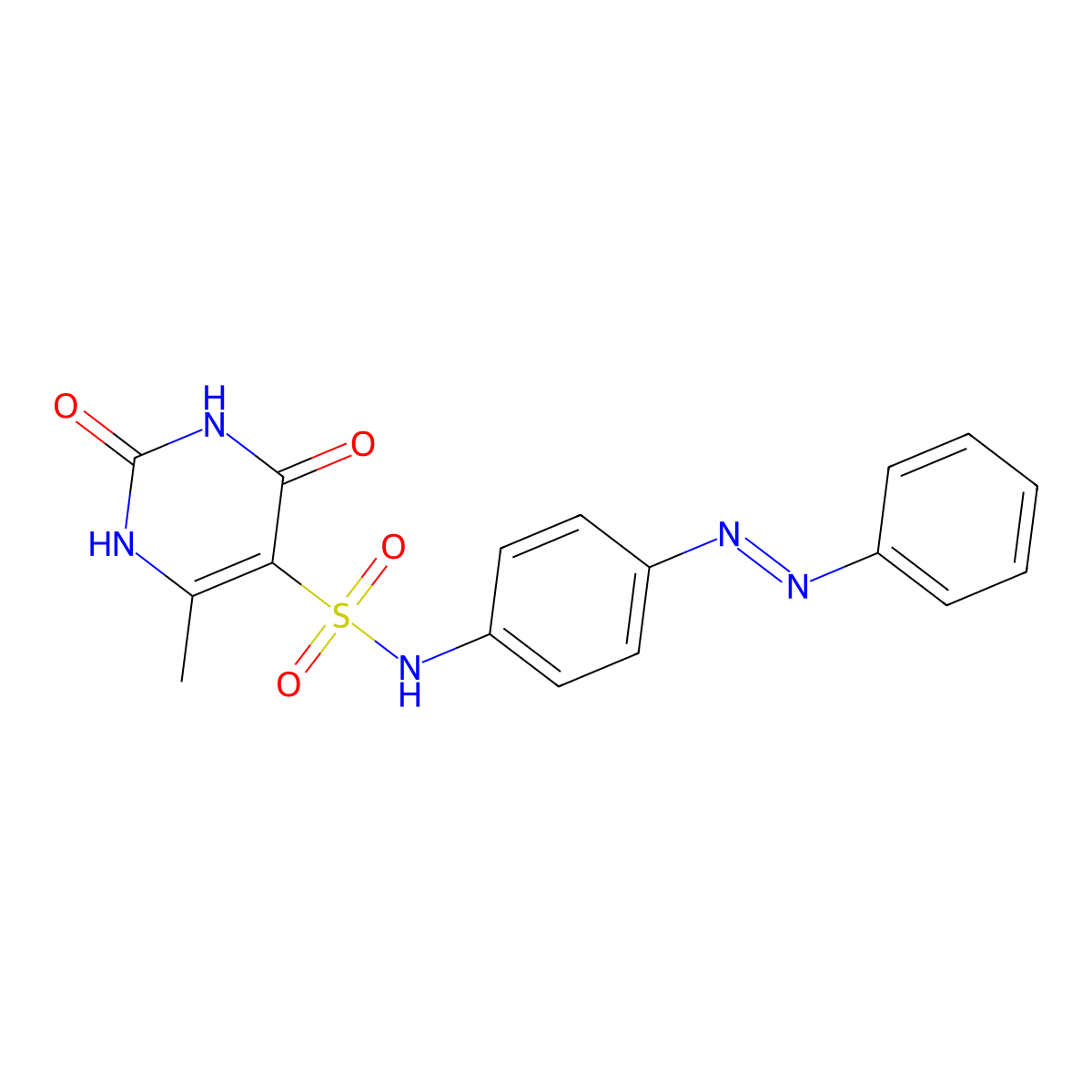6-methyl-2,4-dioxo-N-{4-[(E)-phenyldiazenyl]phenyl}-1,2,3,4-tetrahydropyrimidine-5-sulfonamide molecular structure, CAS 479061-38-6