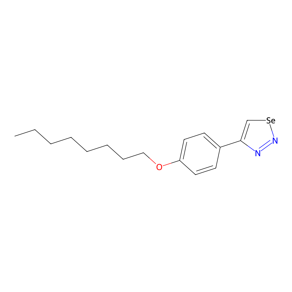 4-(4-Octyloxy-phenyl)-(1,2,3)selenadiazole molecular structure, CAS 479063-69-9