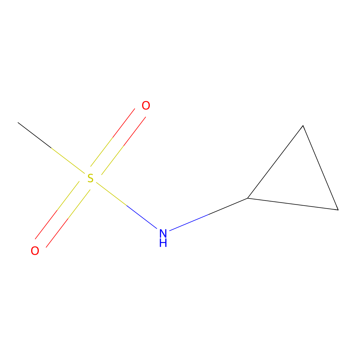 N-cyclopropylmethanesulfonamide molecular structure, CAS 479065-29-7