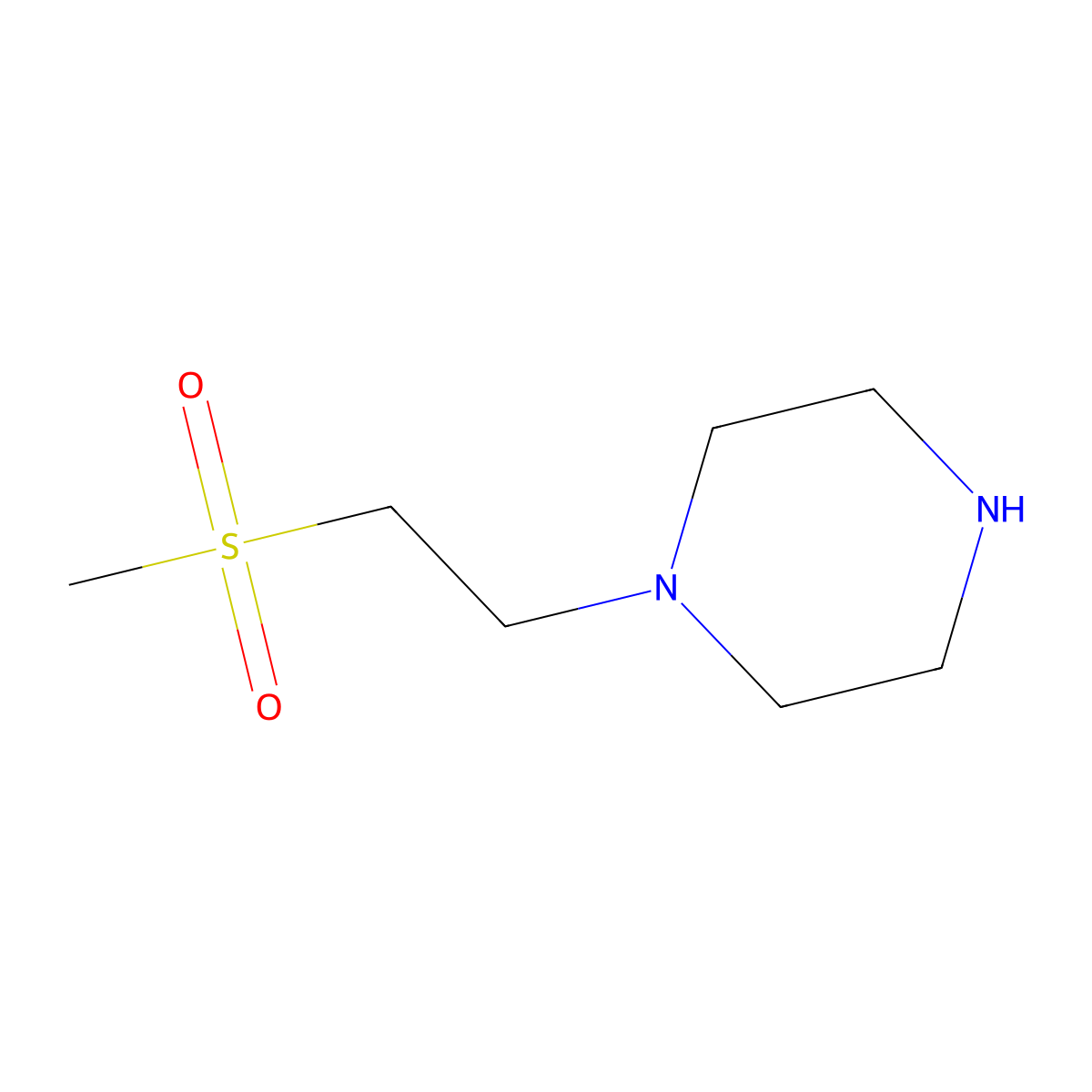 1-(2-(Methylsulfonyl)ethyl)piperazine molecular structure, CAS 479065-30-0