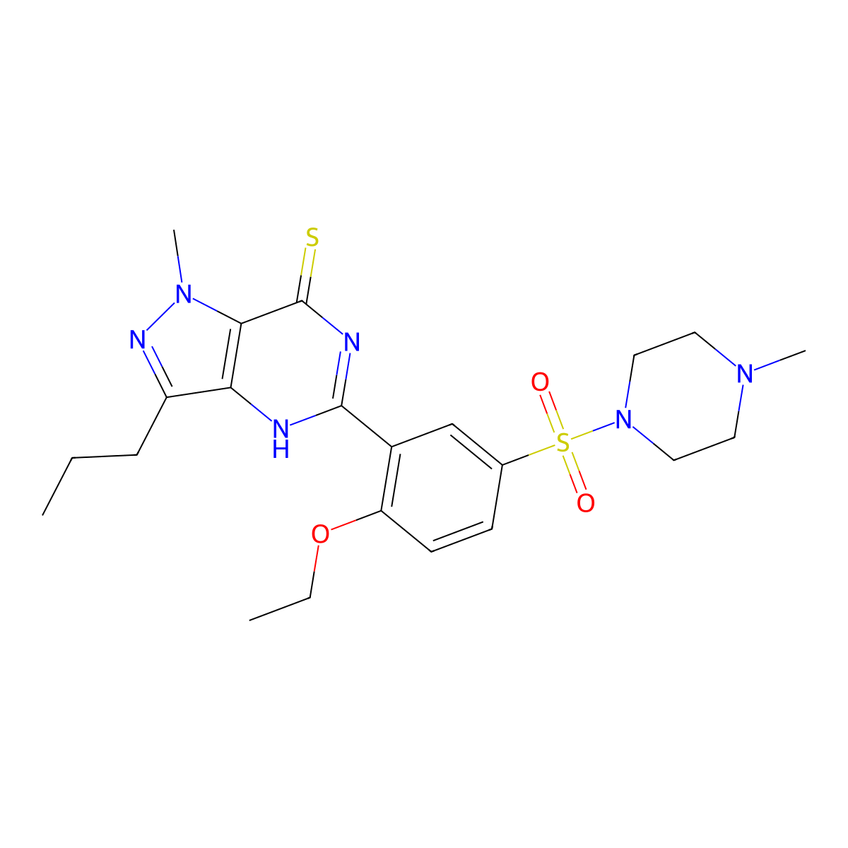 Thiosildenafil molecular structure, CAS 479073-79-5