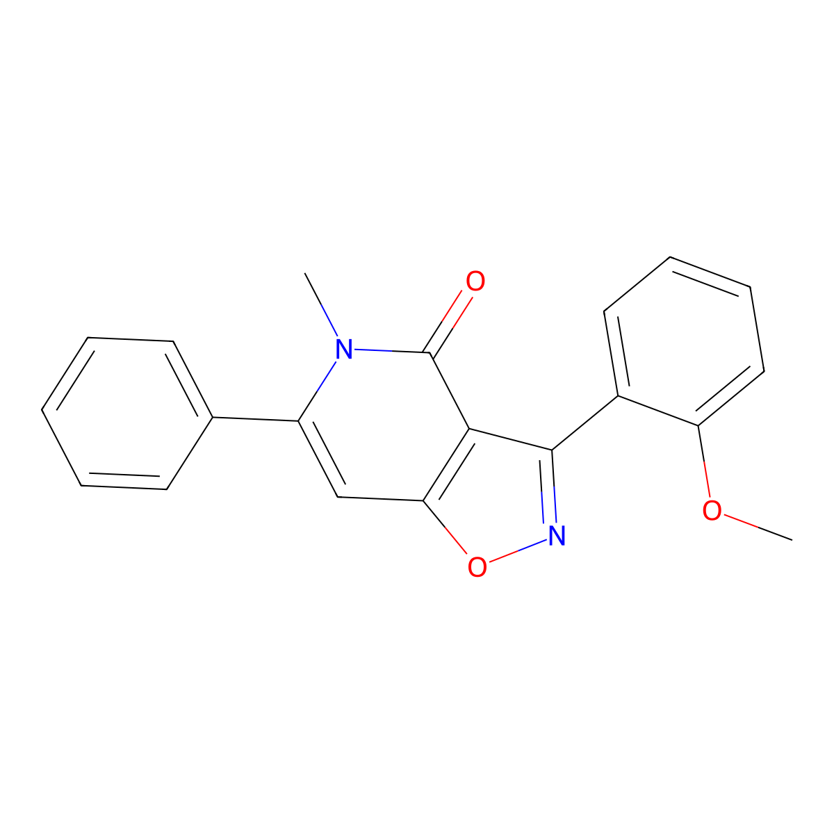 3-(2-methoxyphenyl)-5-methyl-6-phenylisoxazolo[4,5-c]pyridin-4(5H)-one molecular structure, CAS 479077-09-3