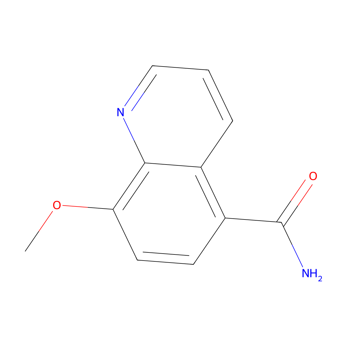 8-Methoxyquinoline-5-carboxamide molecular structure, CAS 479089-12-8