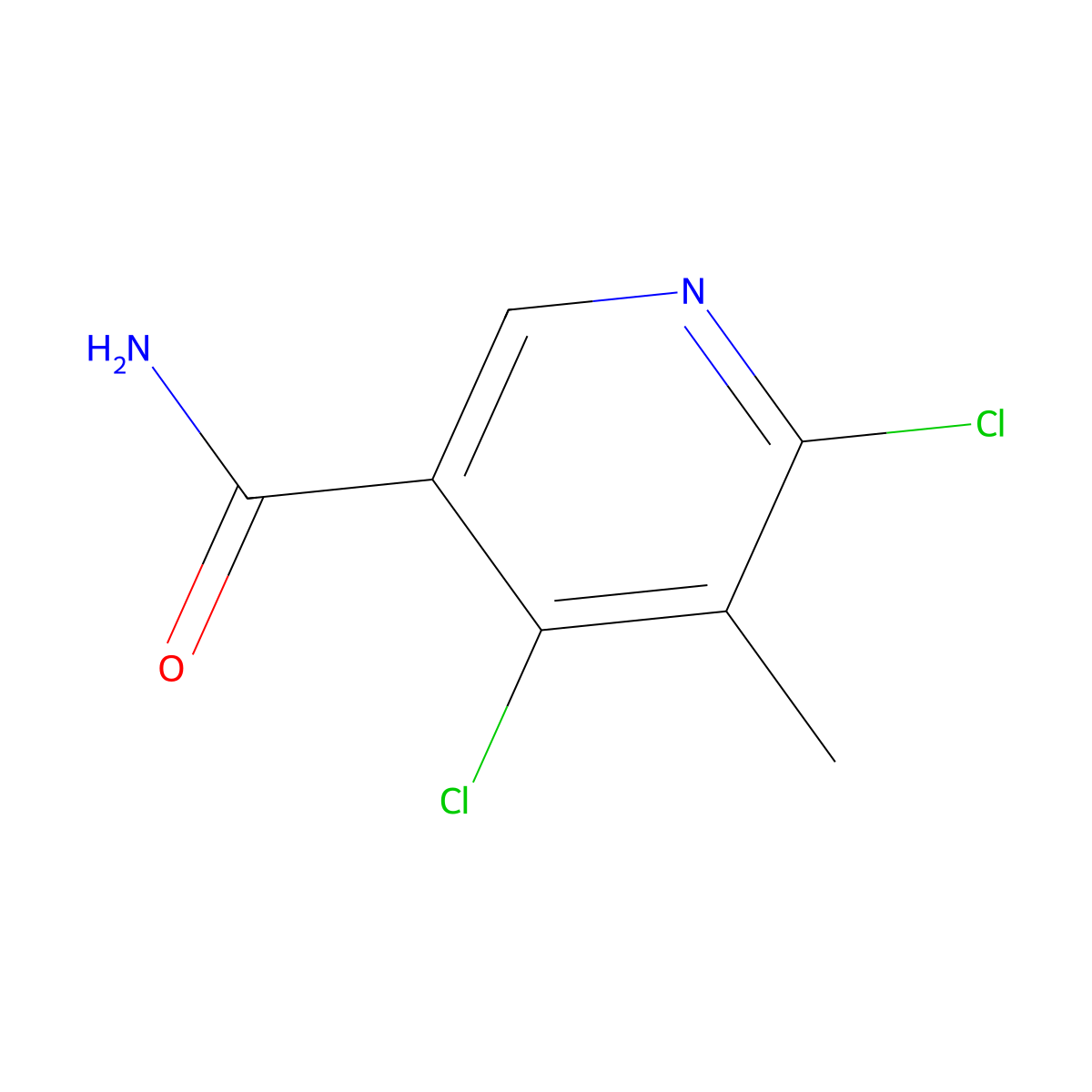 4,6-Dichloro-5-methylnicotinamide molecular structure, CAS 479089-95-7