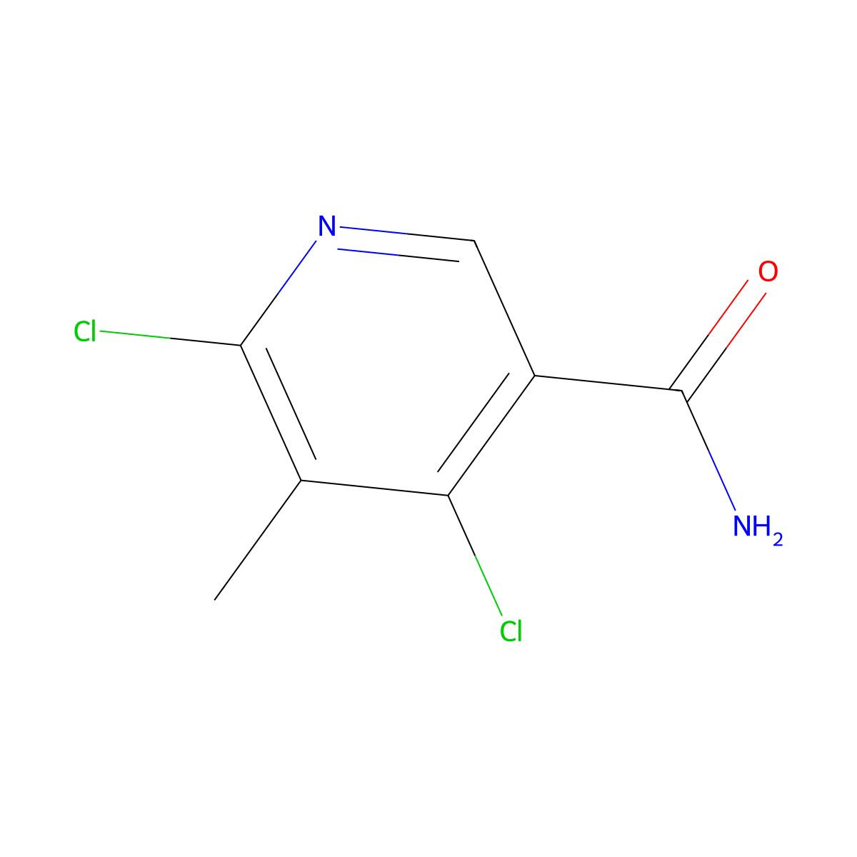 4,6-Dichloro-5-methylnicotinamide molecular structure, CAS 479089-95-7