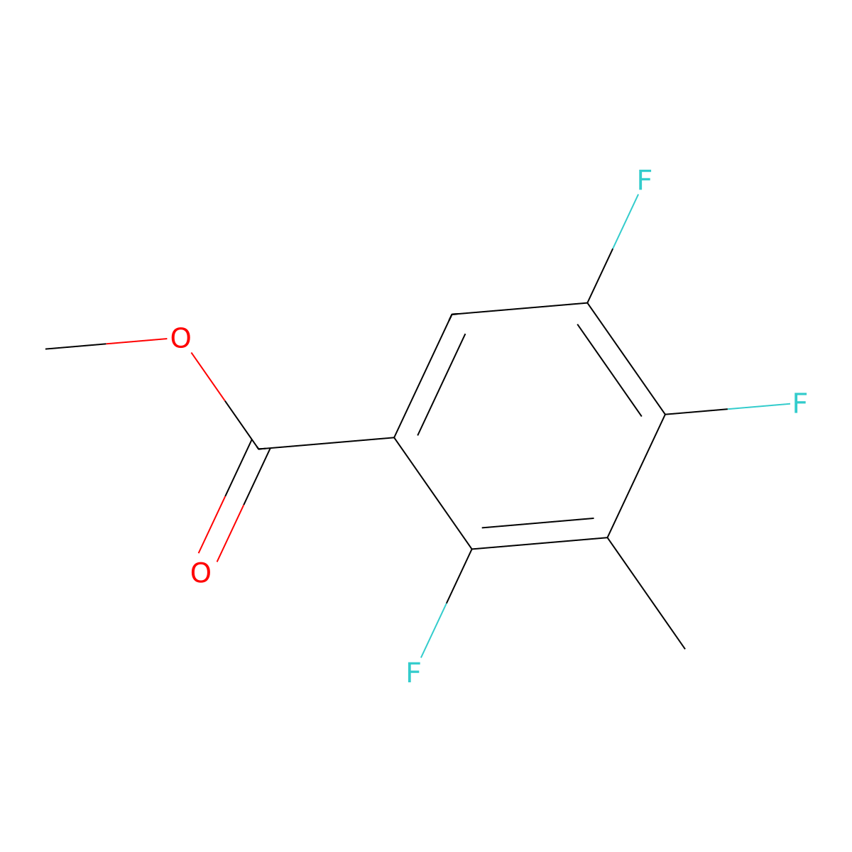 Methyl 2,4,5-trifluoro-3-methylbenzoate molecular structure, CAS 479090-47-6