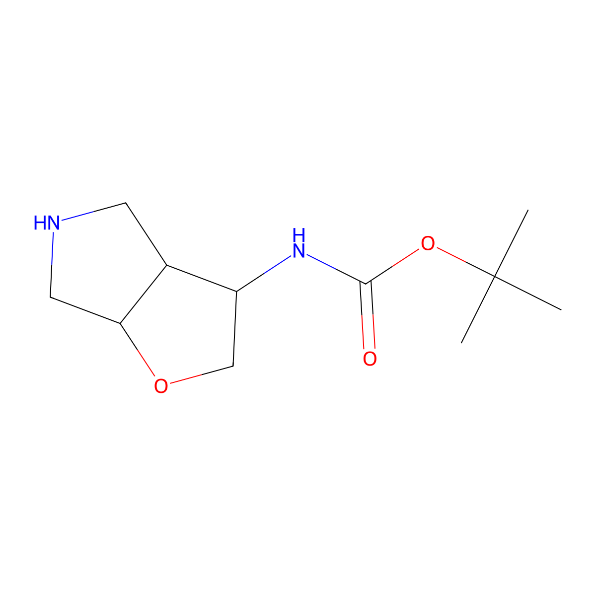3-(Boc-amino)-hexahydro-2H-furo[2,3-C]pyrrole molecular structure, CAS 479090-77-2
