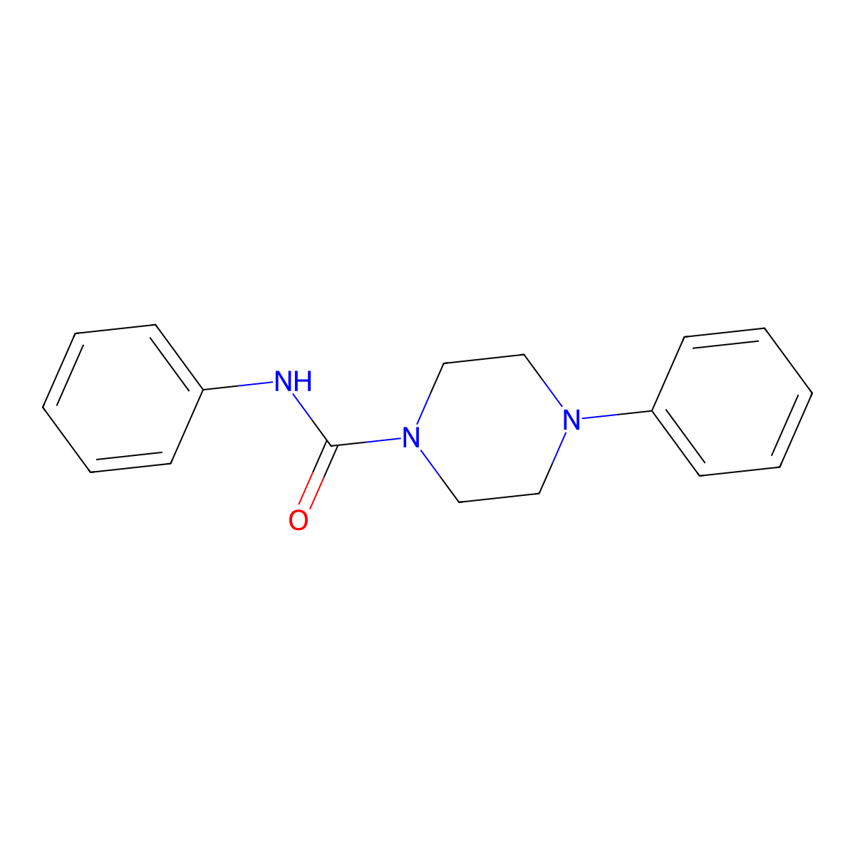 N,4-diphenylpiperazine-1-carboxamide molecular structure, CAS 4791-20-2