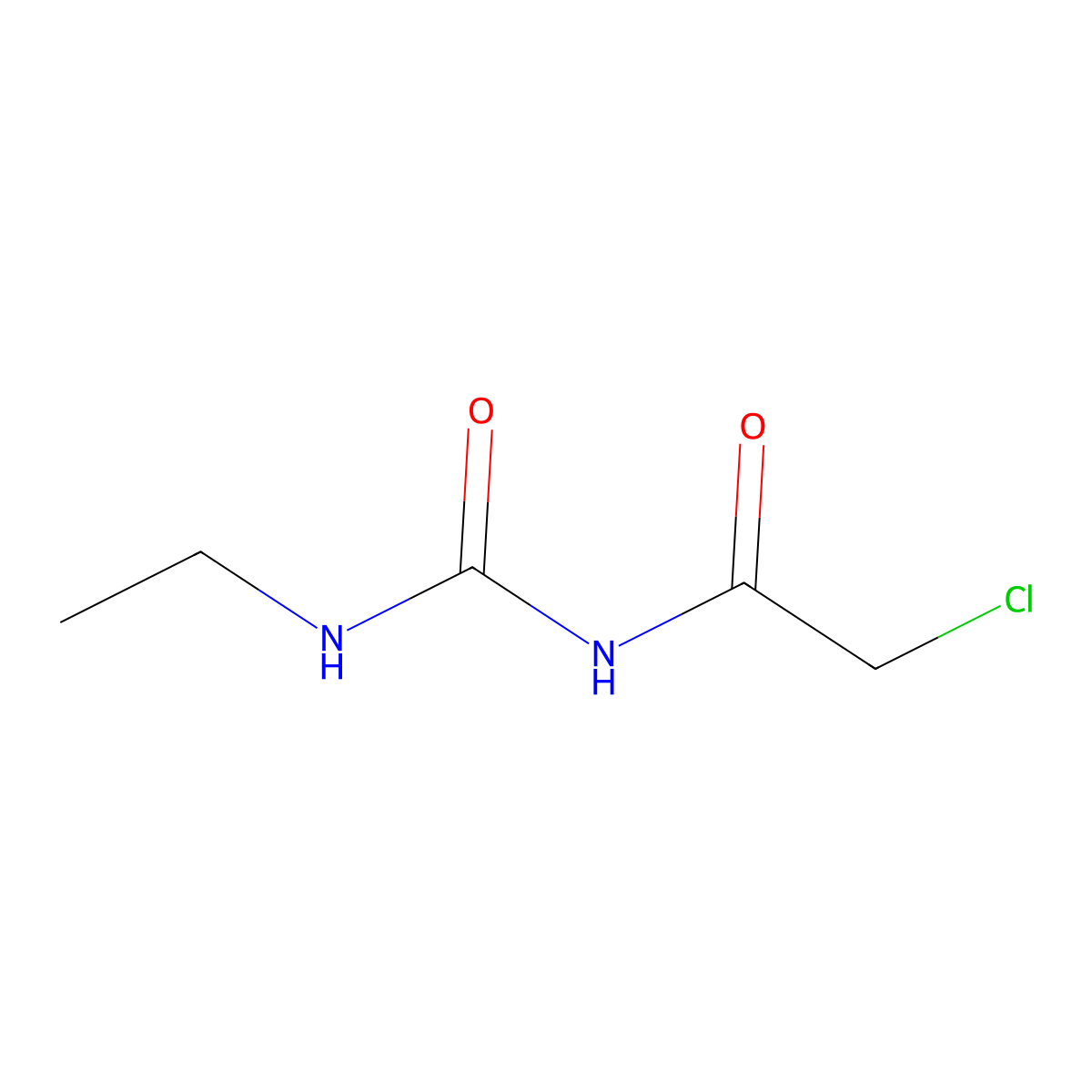 3-(2-Chloroacetyl)-1-ethylurea molecular structure, CAS 4791-24-6