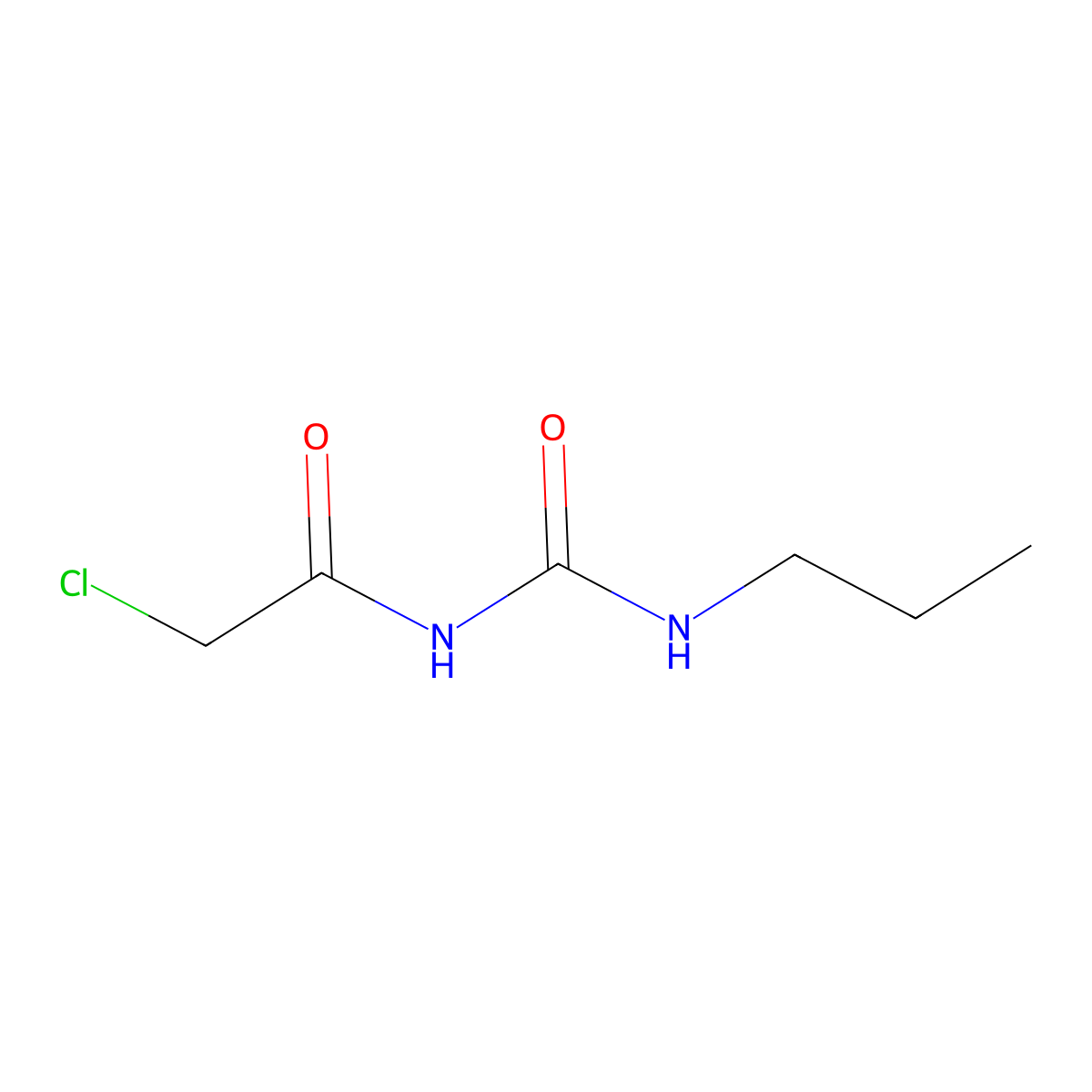 3-(2-Chloroacetyl)-1-propylurea molecular structure, CAS 4791-26-8