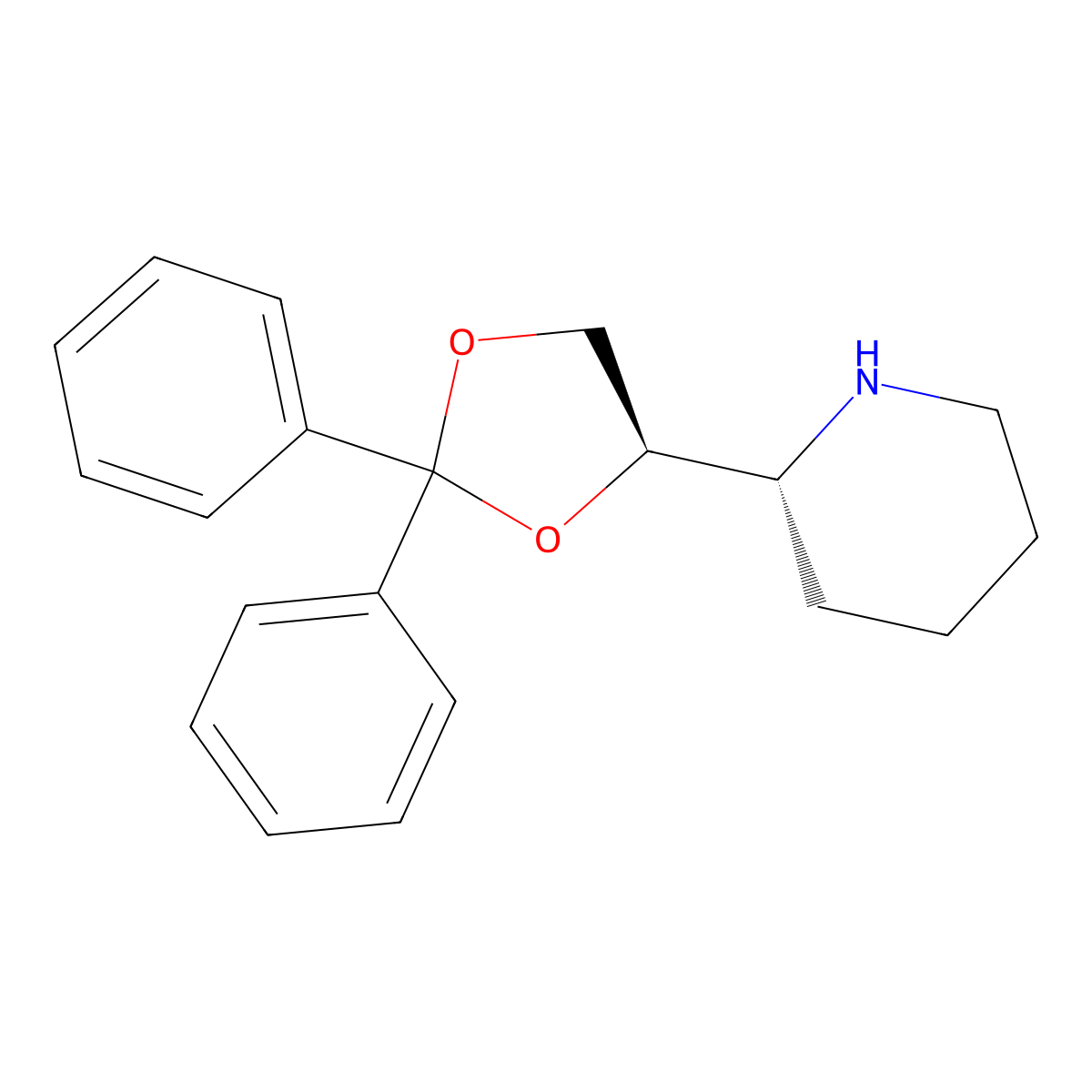 Levoxadrol molecular structure, CAS 4792-18-1