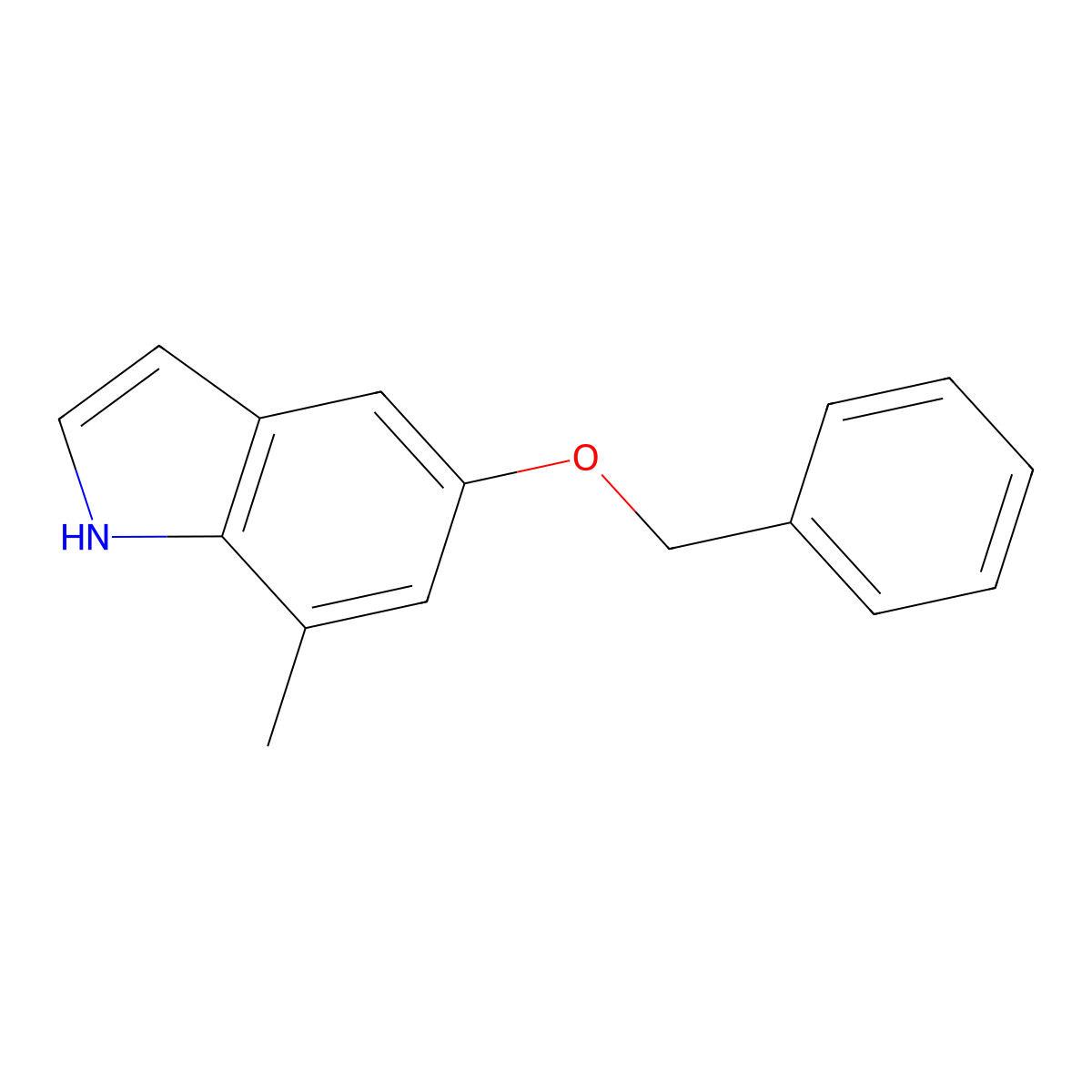 5-(Benzyloxy)-7-methyl-1H-indole molecular structure, CAS 4792-65-8