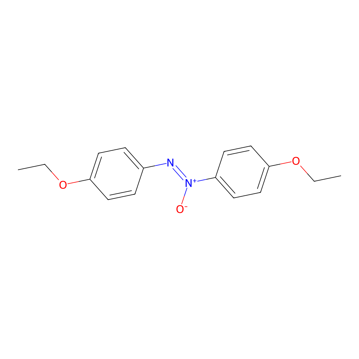 Diazene, bis(4-ethoxyphenyl)-, 1-oxide molecular structure, CAS 4792-83-0