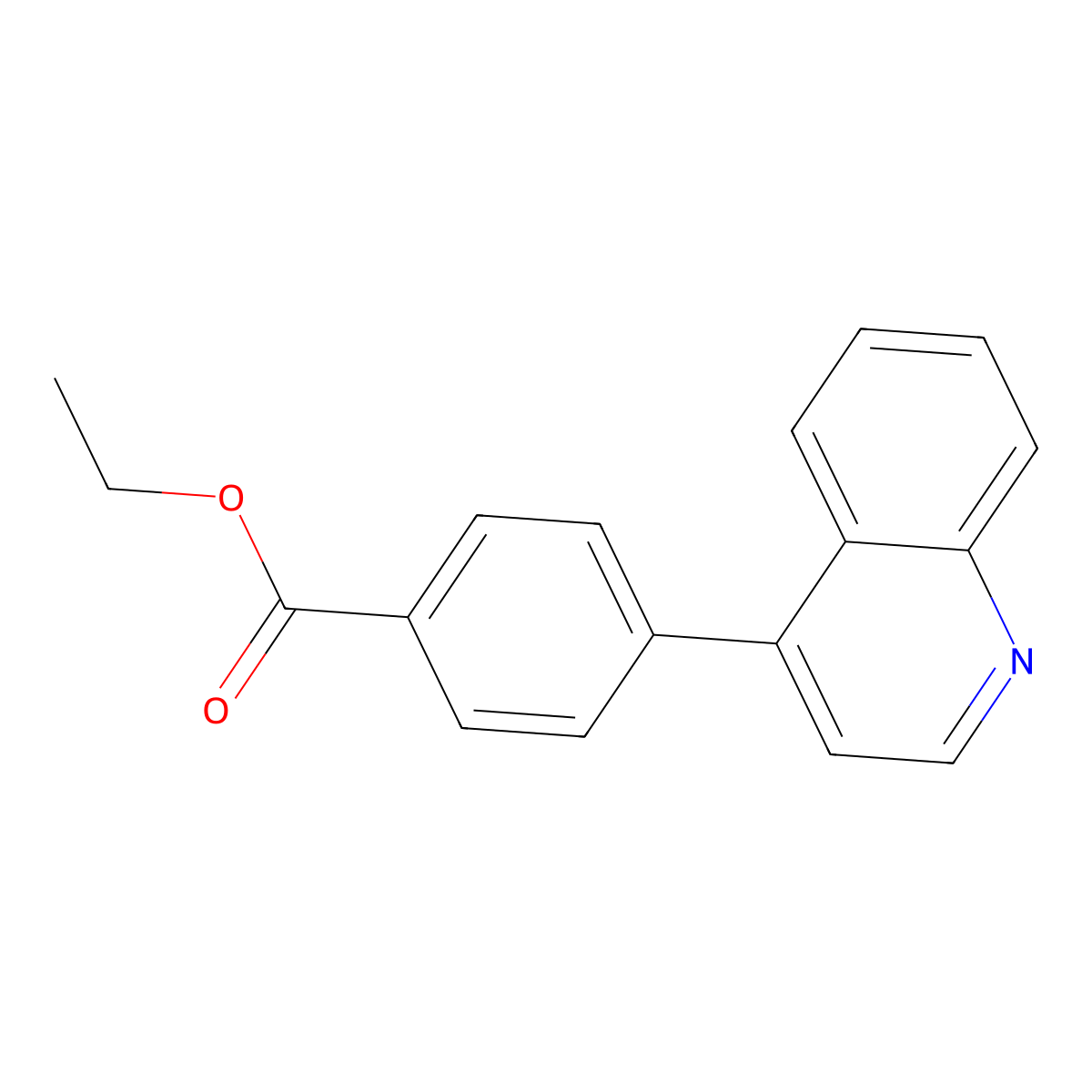 Ethyl 4-(quinolin-4-yl)benzoate molecular structure, CAS 479206-51-4