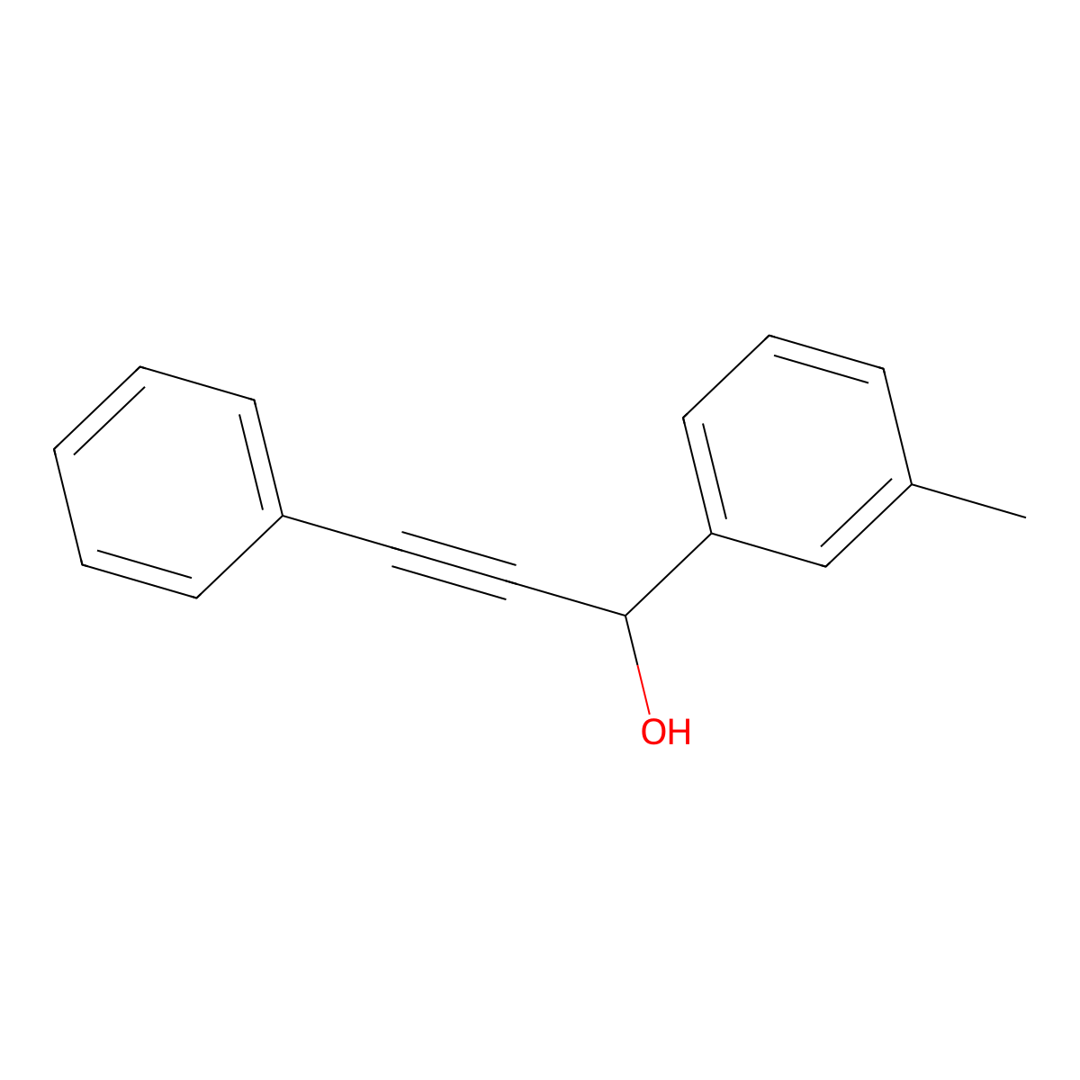 3-Methyl-alpha-(2-phenylethynyl)benZenemethanol molecular structure, CAS 479213-80-4