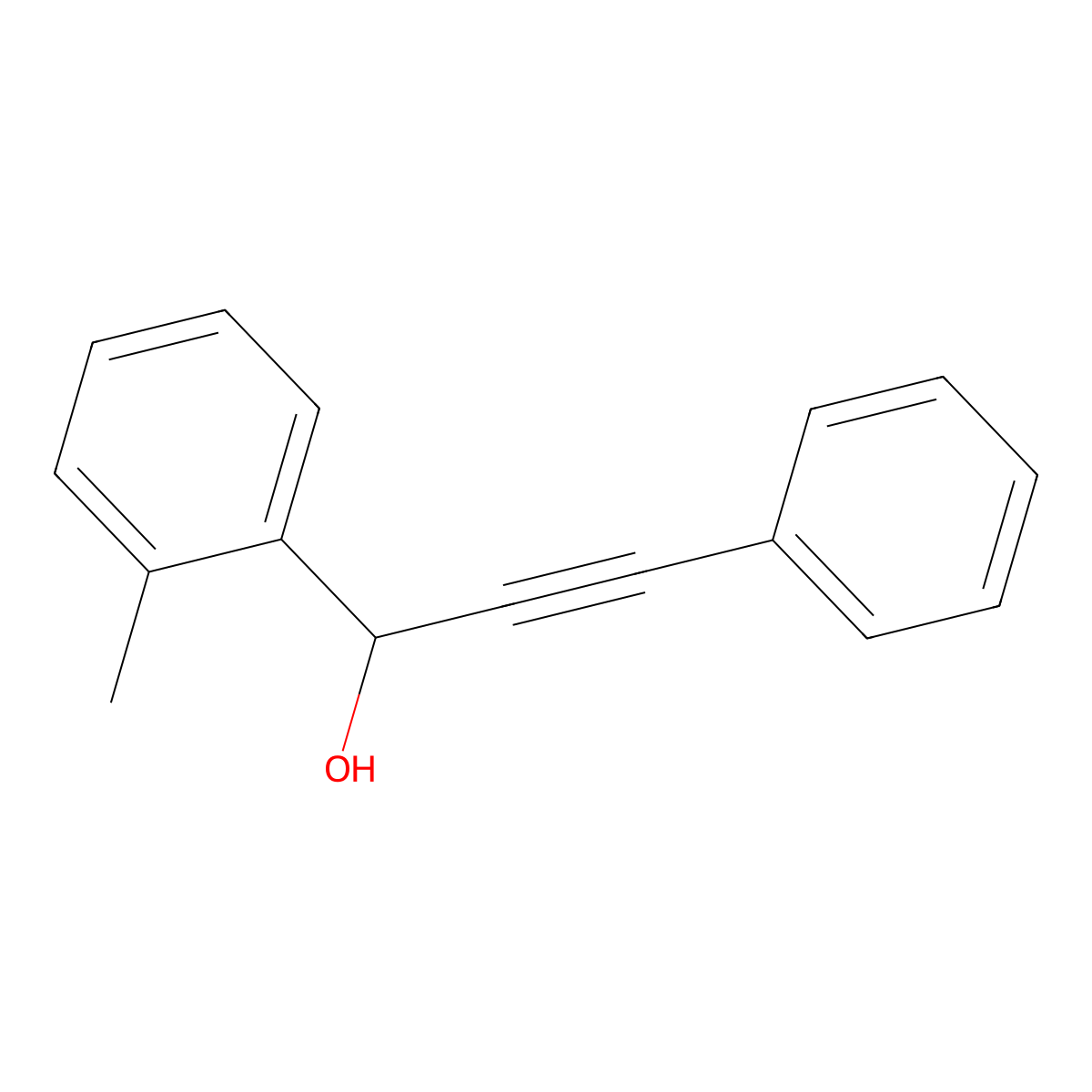 2-Methyl-alpha-(2-phenylethynyl)benZenemethanol molecular structure, CAS 479213-83-7