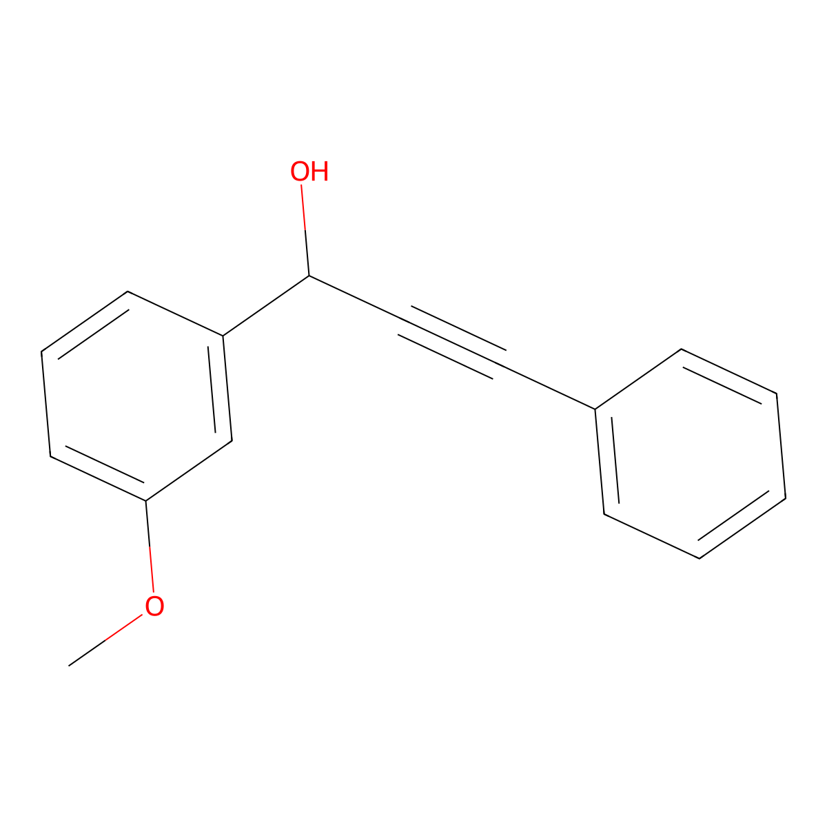 3-Methoxy-alpha-(2-phenylethynyl)benZenemethanol molecular structure, CAS 479213-87-1