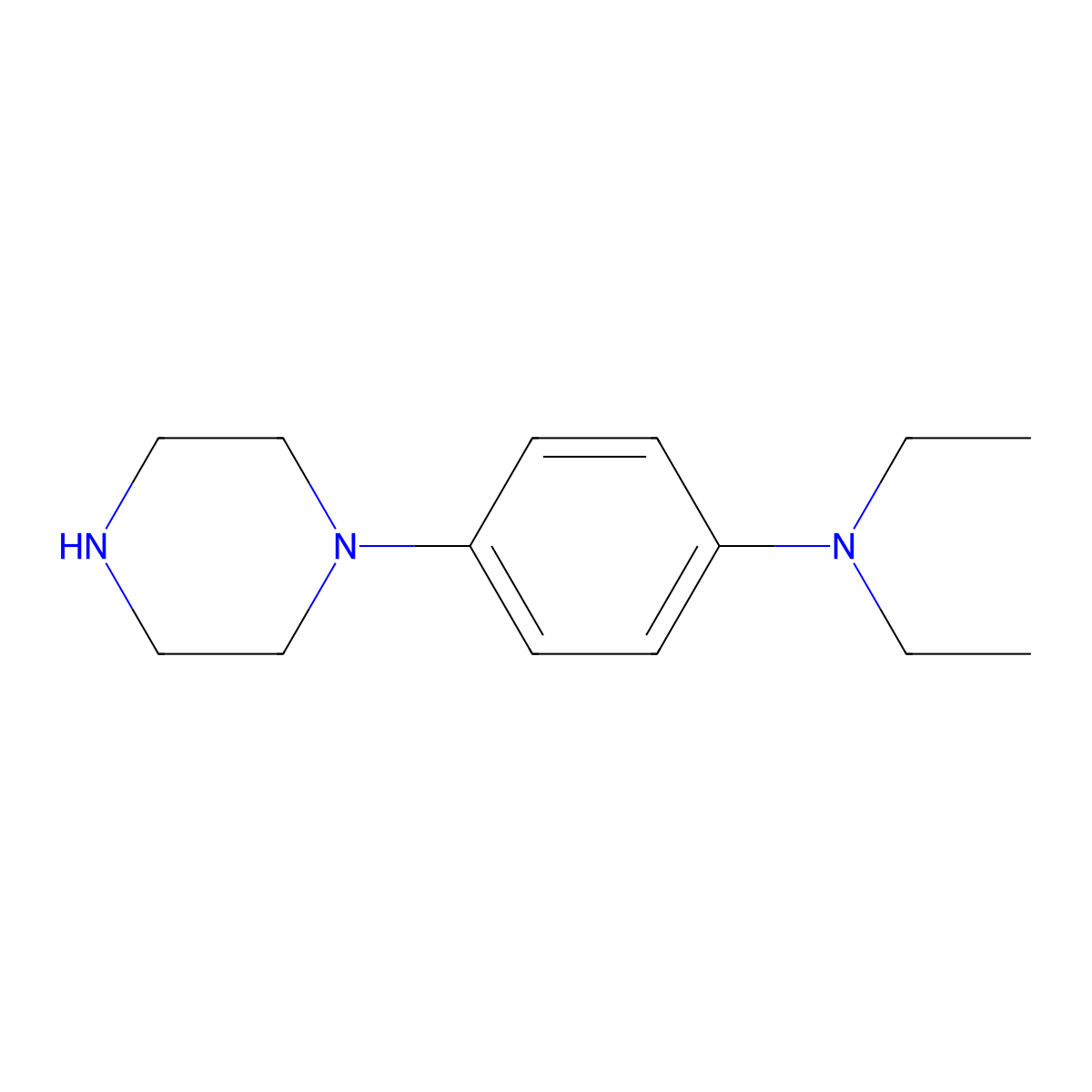 n,n-Diethyl-4-(piperazin-1-yl)aniline molecular structure, CAS 479226-35-2