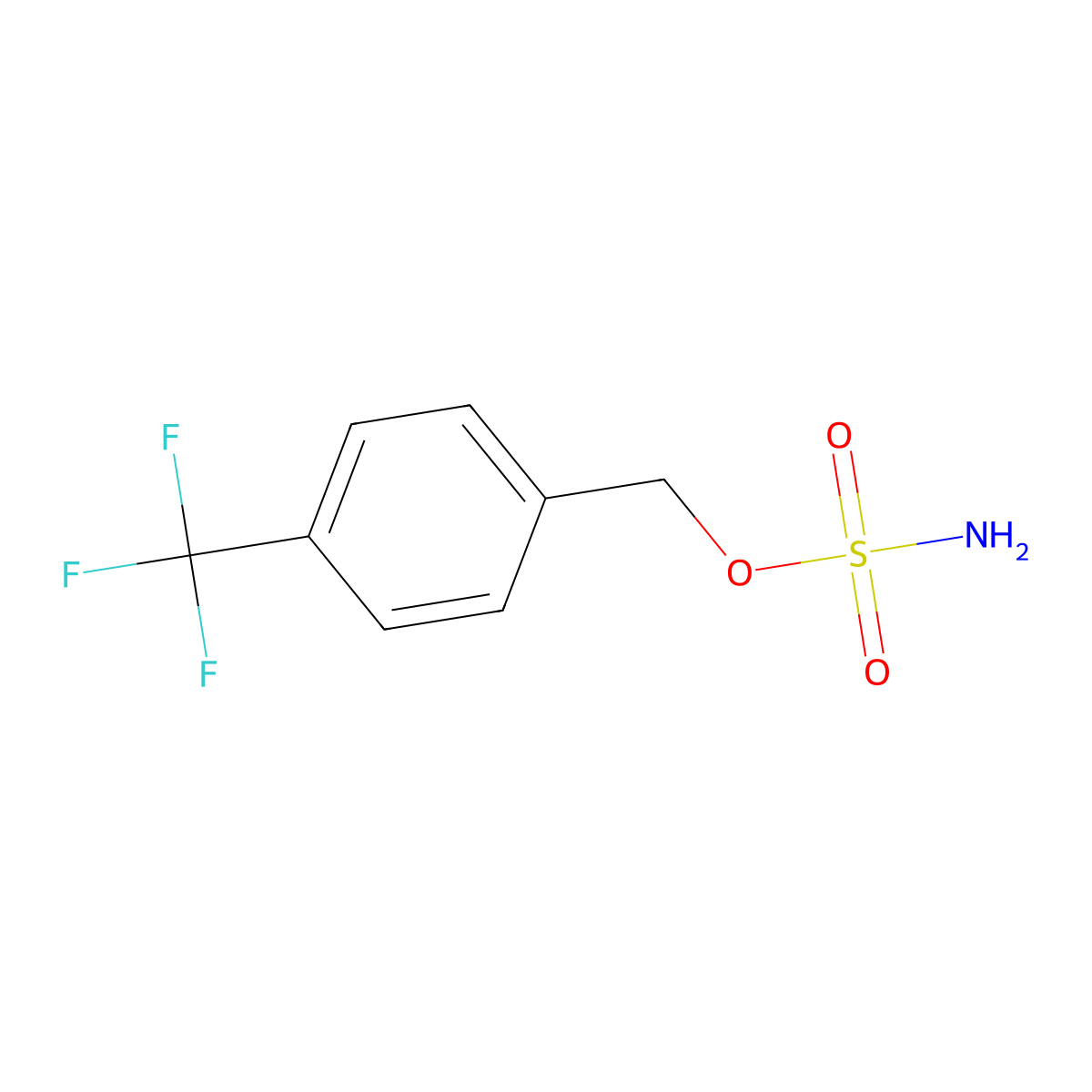 4-(Trifluoromethyl)benzyl sulfamate molecular structure, CAS 479256-49-0