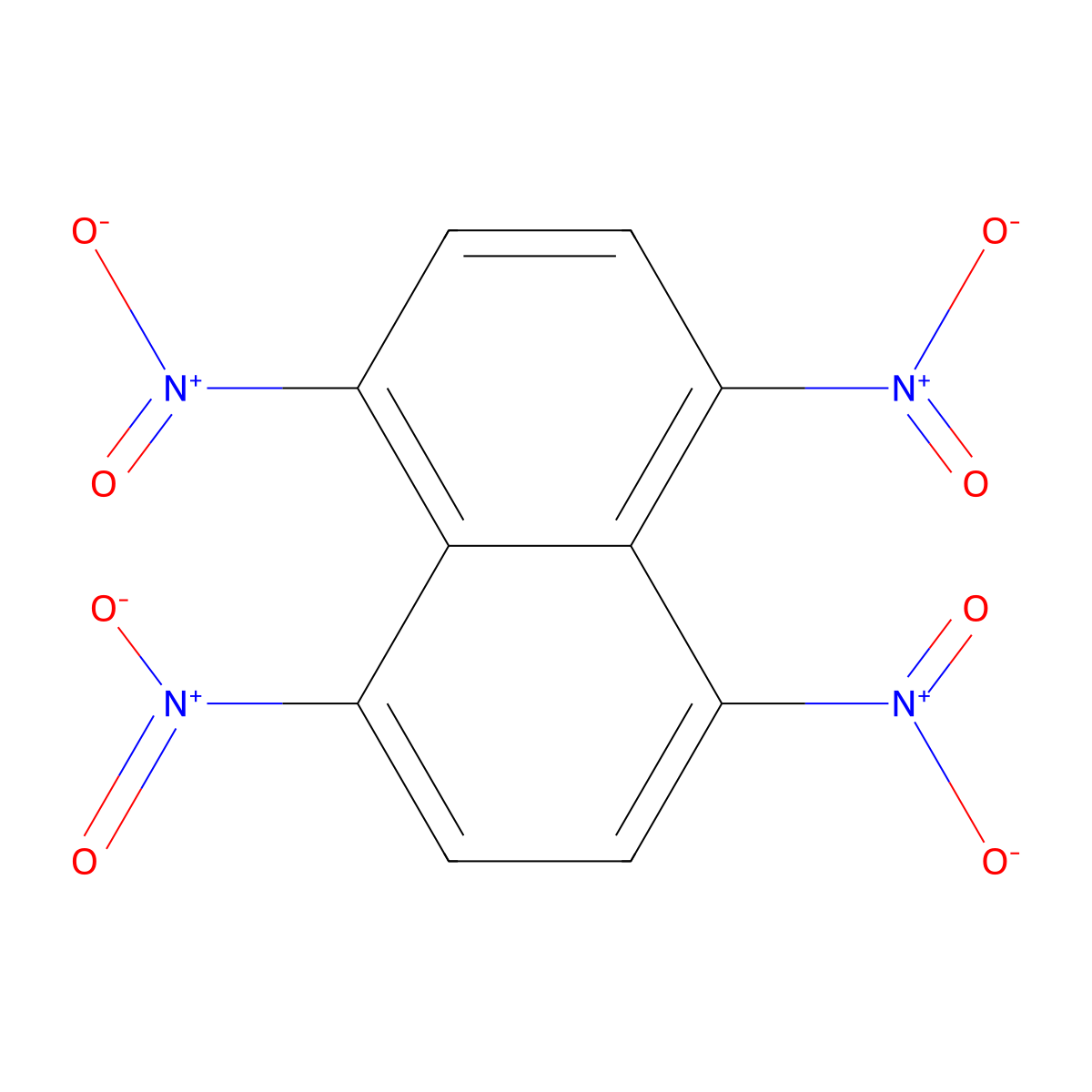 Naphthalene, 1,4,5,8-tetranitro- molecular structure, CAS 4793-98-0