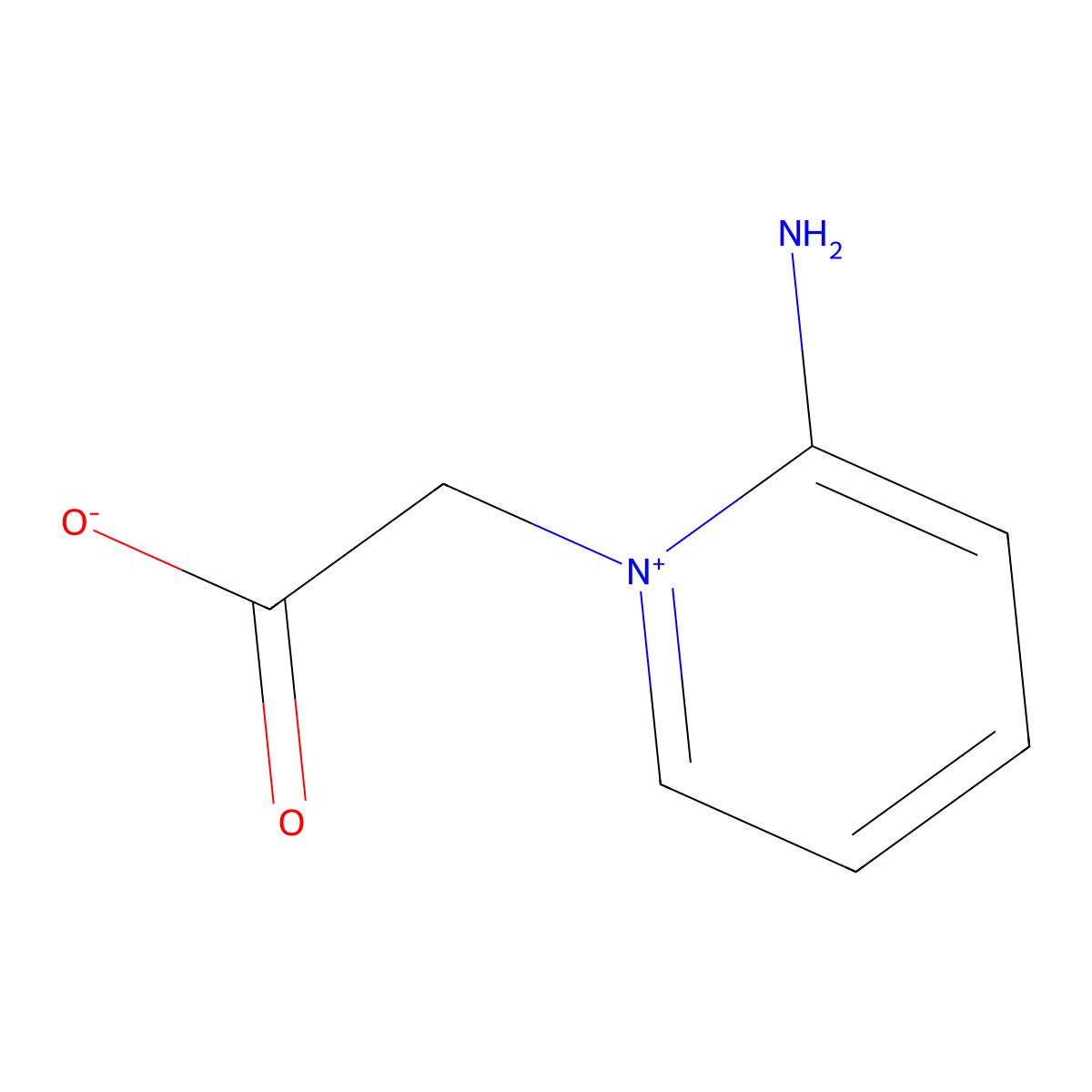 2-(2-Aminopyridin-1-ium-1-yl)acetate molecular structure, CAS 479348-68-0