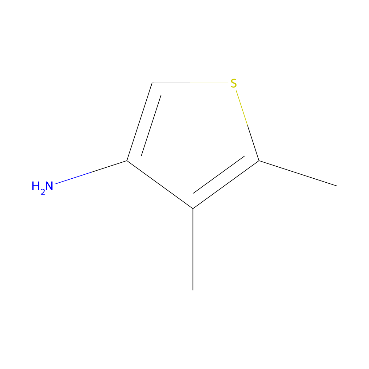4,5-Dimethylthiophen-3-amine molecular structure, CAS 479351-94-5