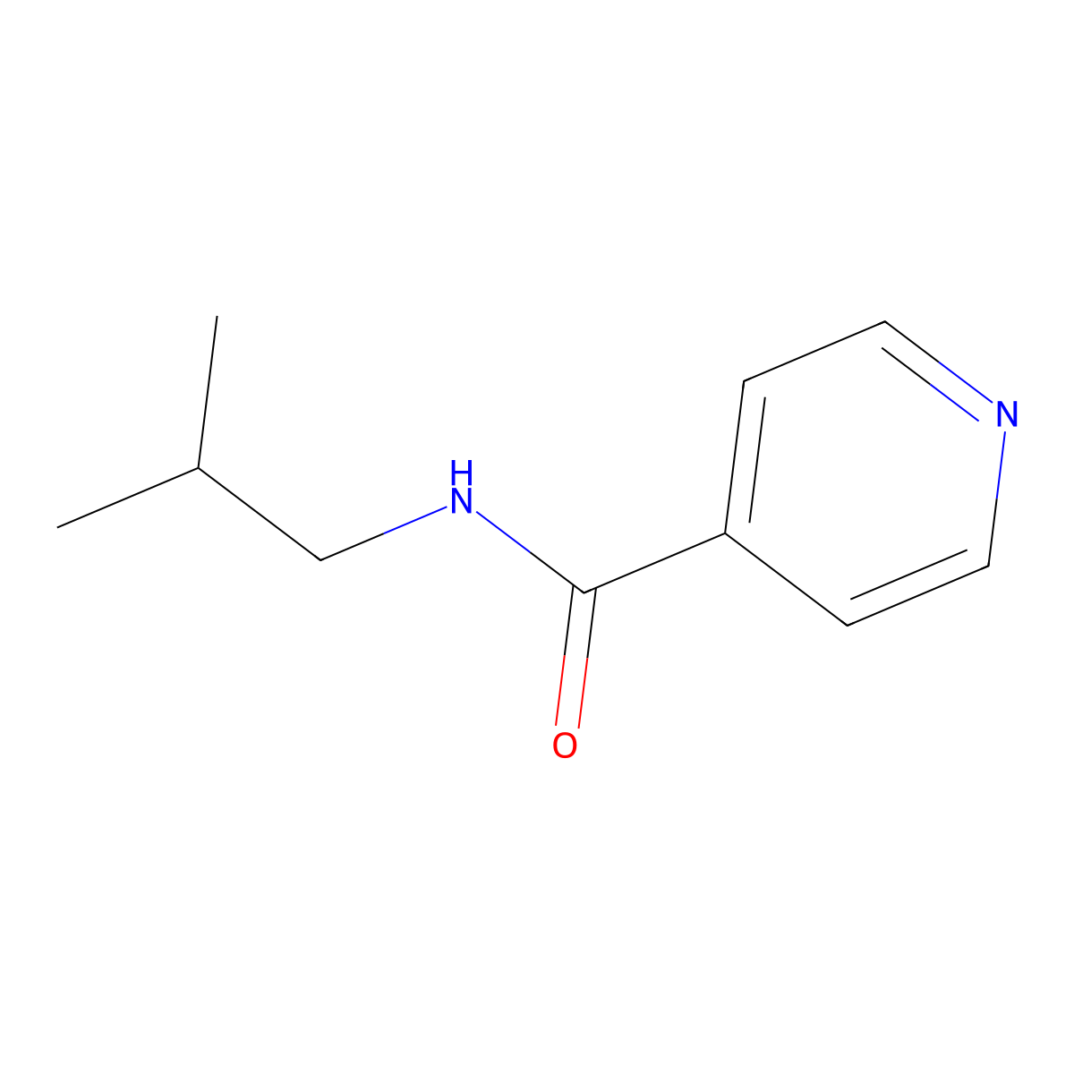 N-isobutylisonicotinamide molecular structure, CAS 479352-34-6