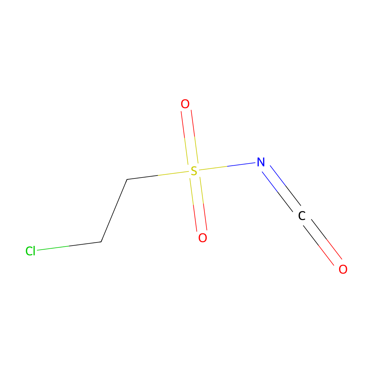 2-Chloroethanesulphonyl isocyanate molecular structure, CAS 4794-41-6