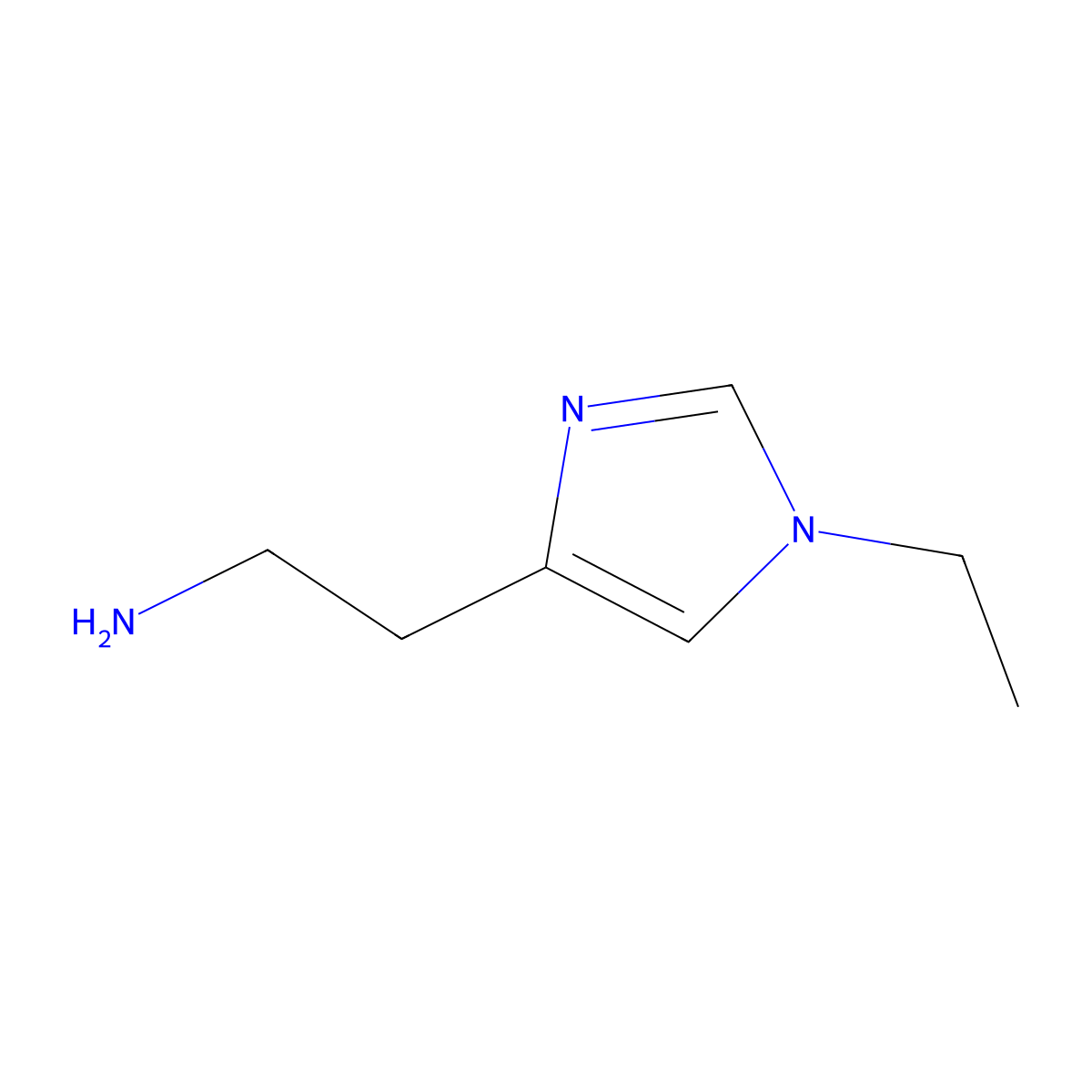 N-ethylhistamine molecular structure, CAS 479408-49-6