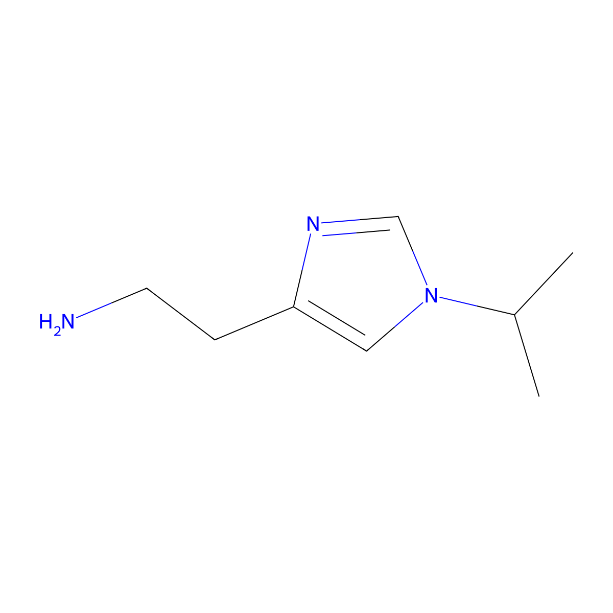 2-(1-Isopropyl-1H-imidazol-4-yl)ethanamine molecular structure, CAS 479408-51-0