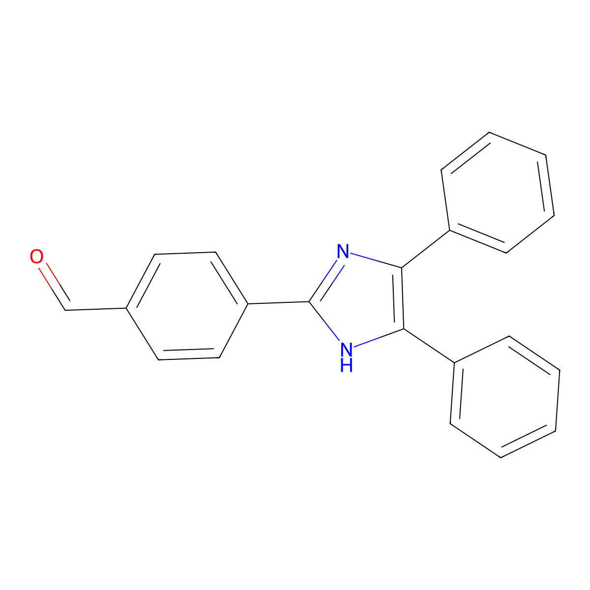 4-(4,5-Diphenyl-1H-imidazol-2-yl)benzaldehyde molecular structure, CAS 479416-96-1