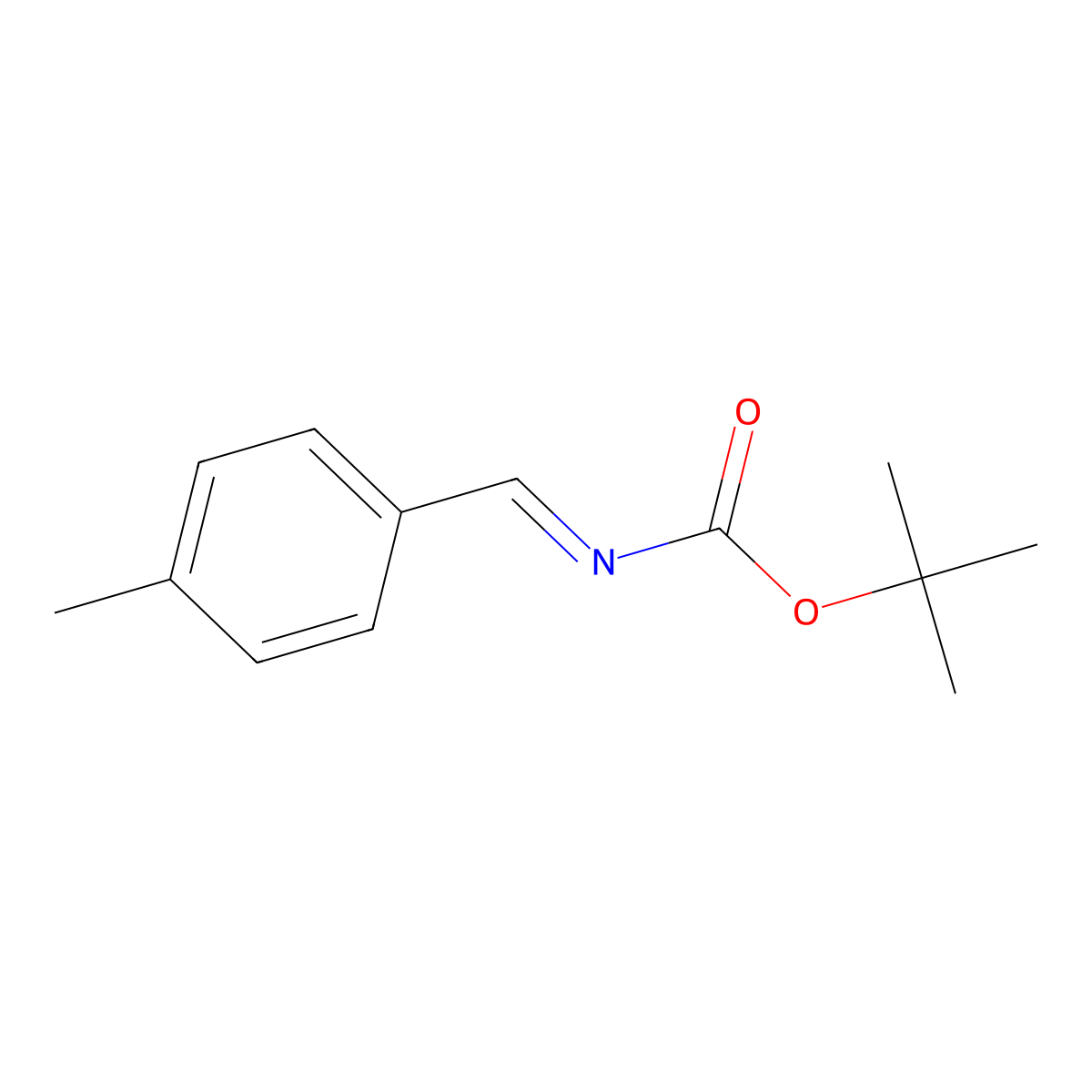 (4-Methyl-BENZYLIDENE)-CARBAMIC ACID TERT-BUTYL ESTER molecular structure, CAS 479423-39-7