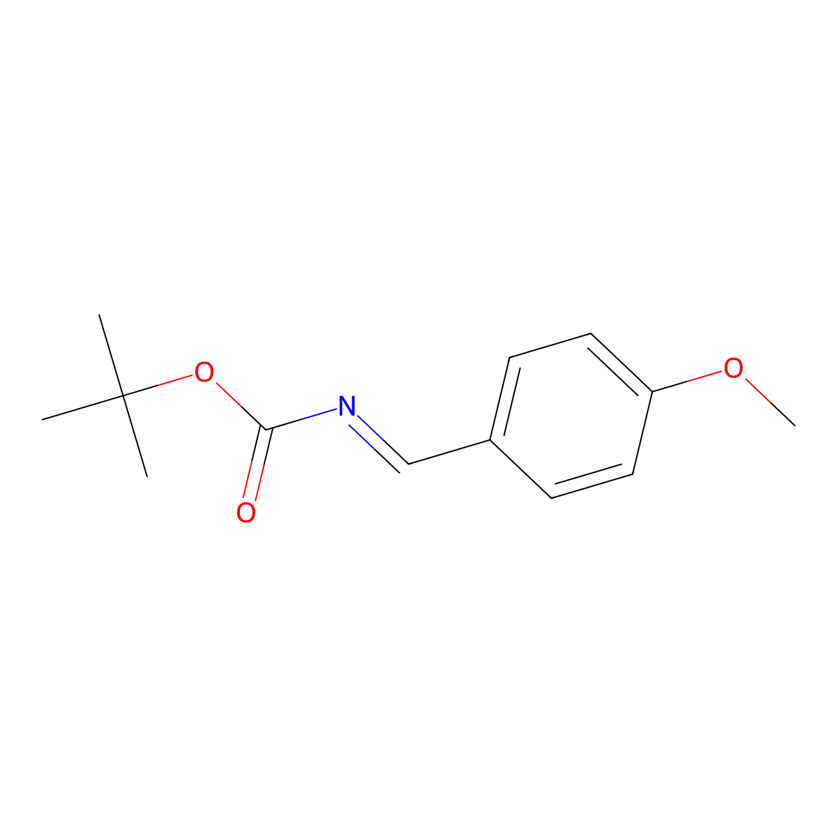 tert-Butyl N-[(4-methoxyphenyl)methylene]carbamate molecular structure, CAS 479423-40-0