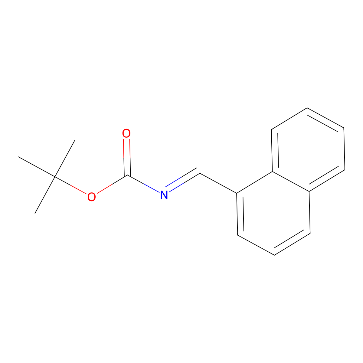(E)-tert-Butyl (naphthalen-1-ylmethylene)carbamate molecular structure, CAS 479423-44-4
