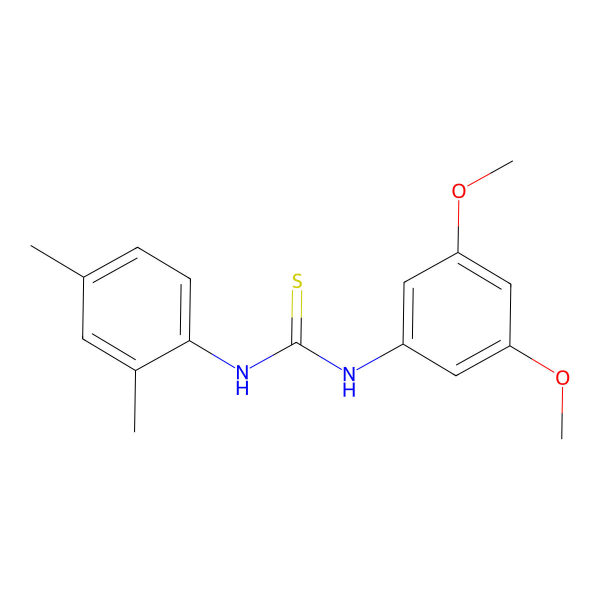1-(3,5-Dimethoxyphenyl)-3-(2,4-dimethylphenyl)thiourea molecular structure, CAS 479509-58-5