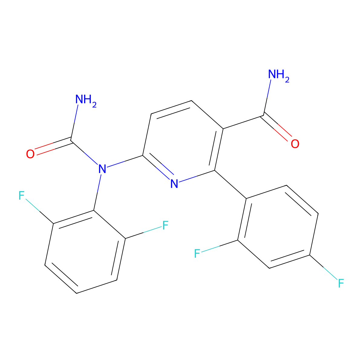 Vx-702 molecular structure, CAS 479543-46-9