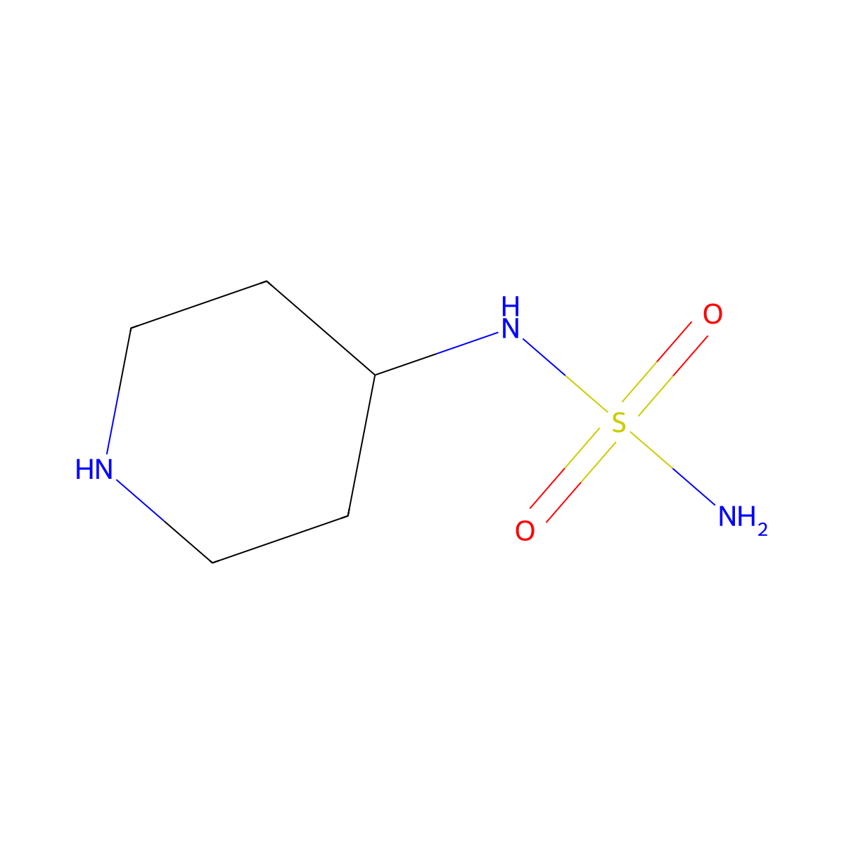 N-(piperidin-4-yl)aminosulfonamide molecular structure, CAS 479546-59-3