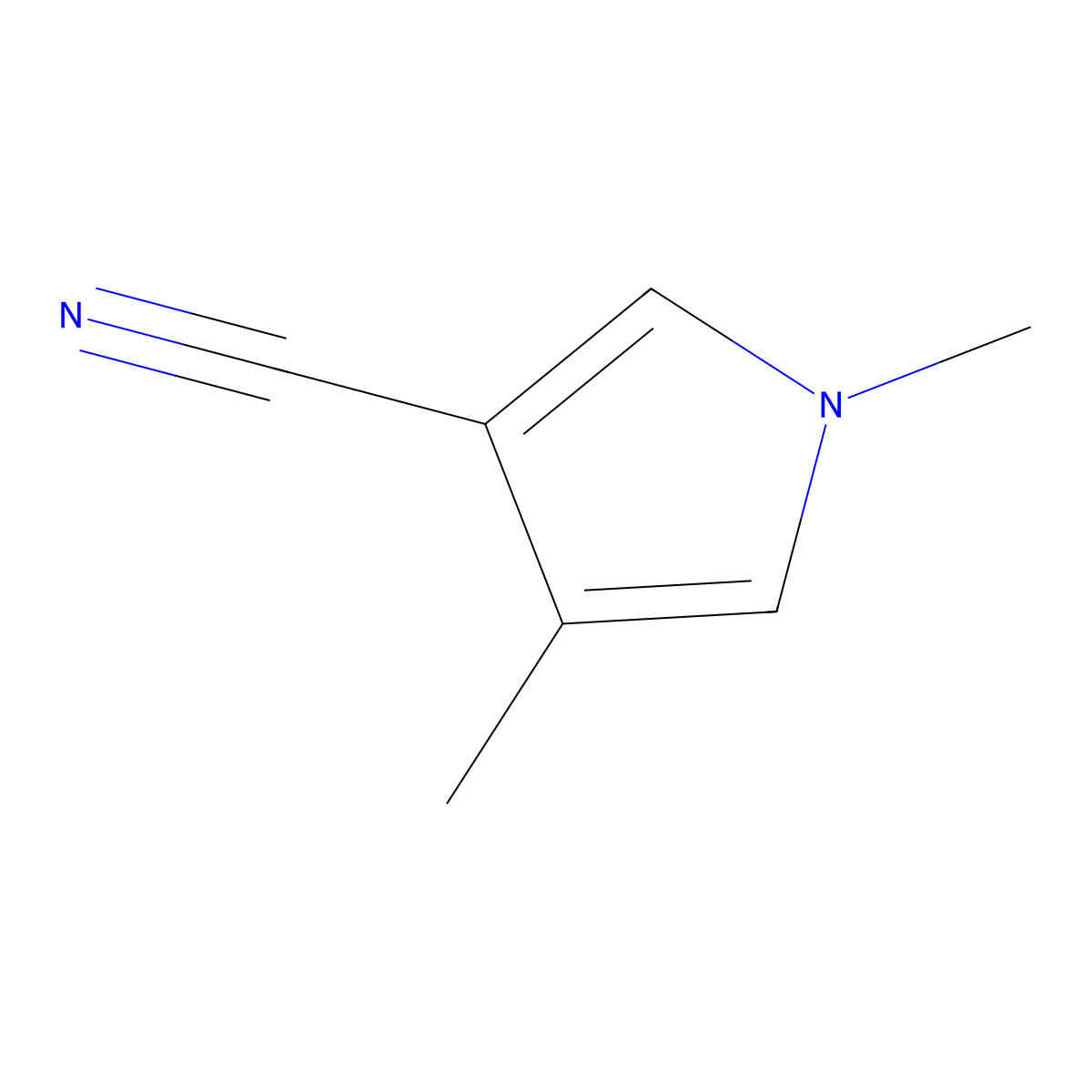1H-Pyrrole-3-carbonitrile,1,4-dimethyl-(9CI) molecular structure, CAS 479551-56-9