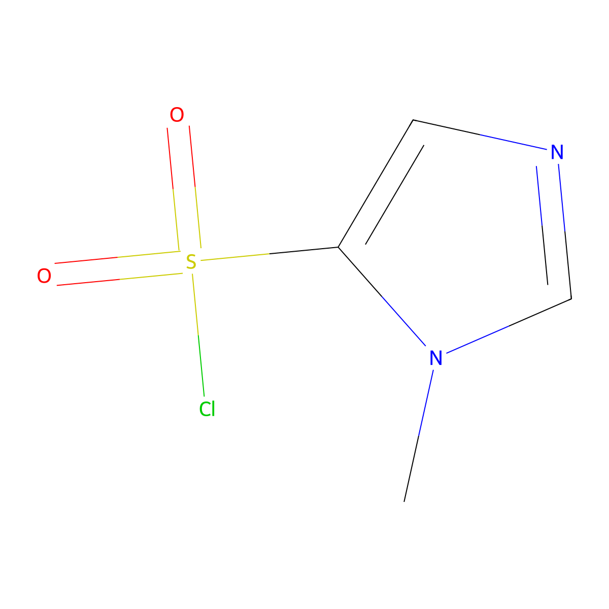 1-methyl-1H-imidazole-5-sulfonyl chloride molecular structure, CAS 479552-18-6