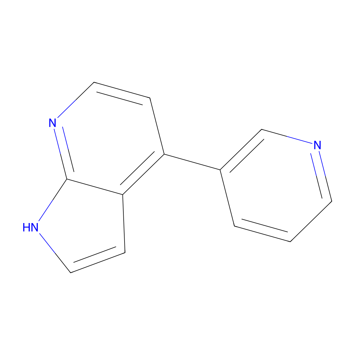 4-Pyridin-3-yl-1H-pyrrolo[2,3-b]pyridine molecular structure, CAS 479552-75-5