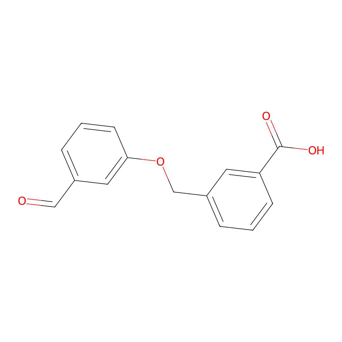 3-(3-Formylphenoxymethyl)benzoic acid molecular structure, CAS 479578-96-6