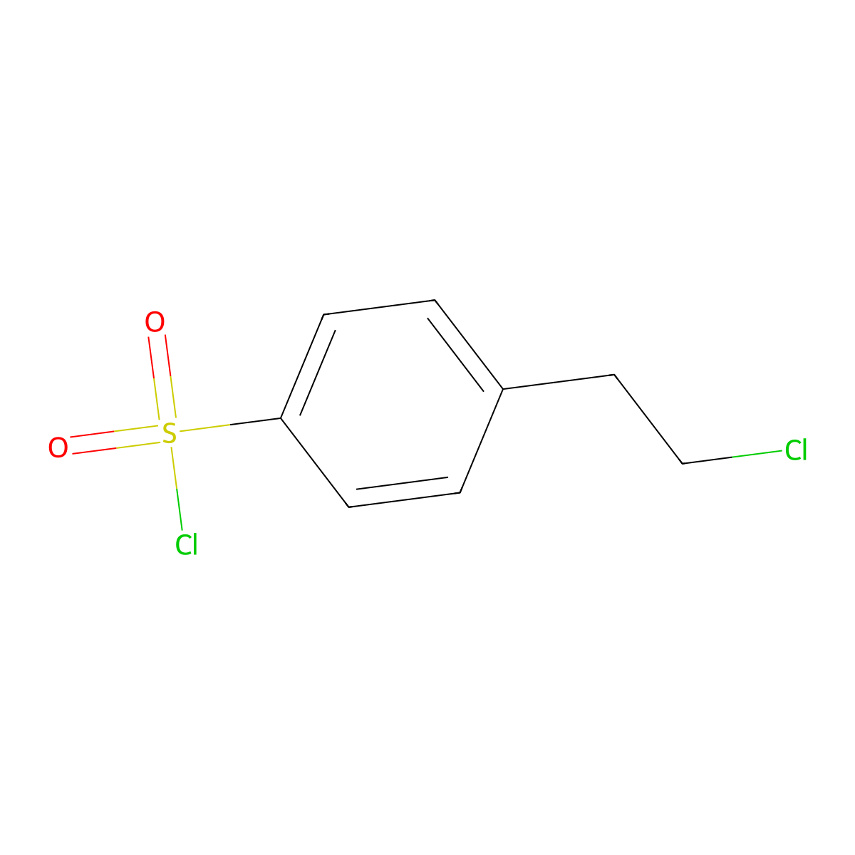 4-(2-chloroethyl)benzenesulfonyl Chloride molecular structure, CAS 4796-23-0