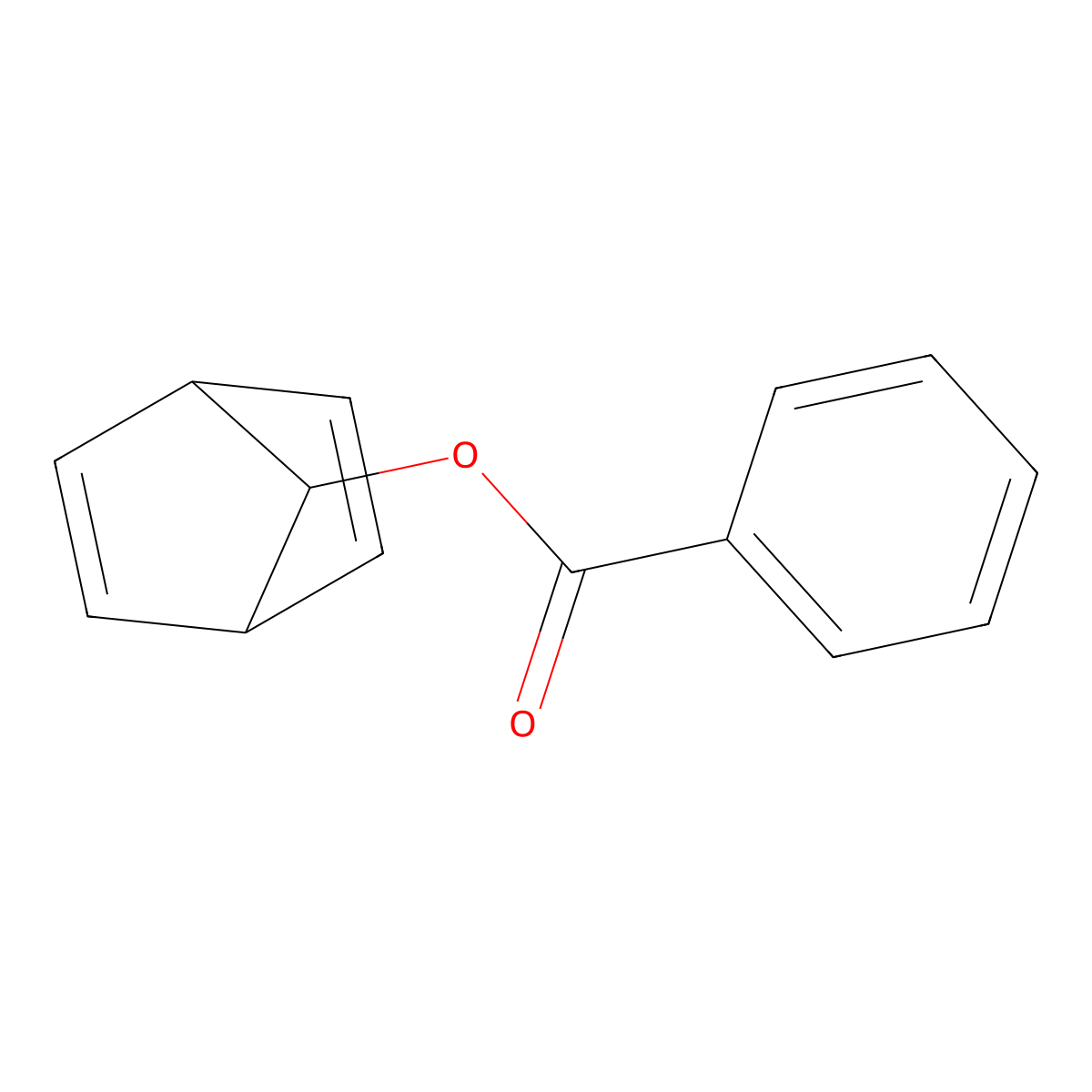 2,5-Norbornadien-7-YL benzoate molecular structure, CAS 4796-68-3
