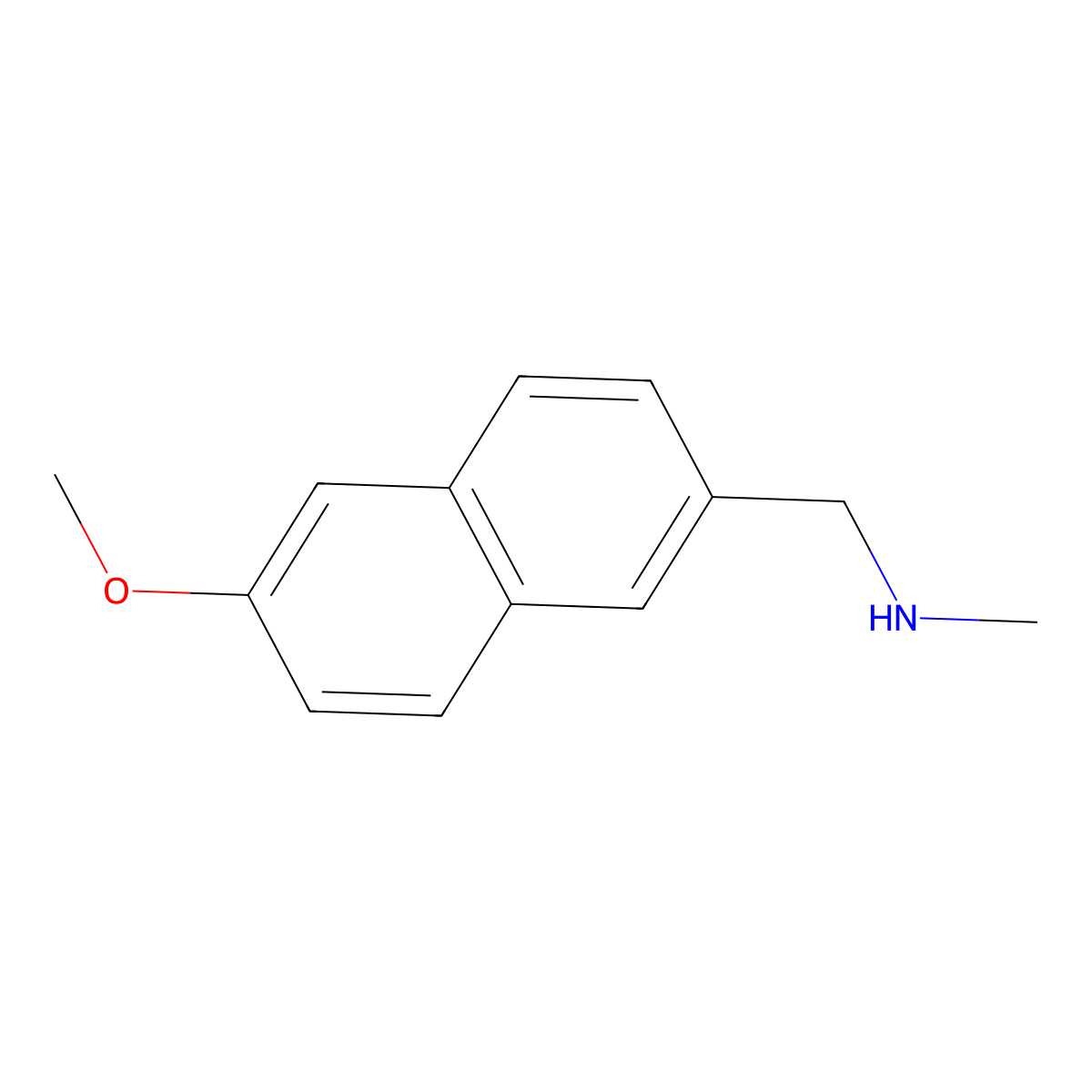 1-(6-methoxynaphthalen-2-yl)-N-methylmethanamine molecular structure, CAS 479631-37-3