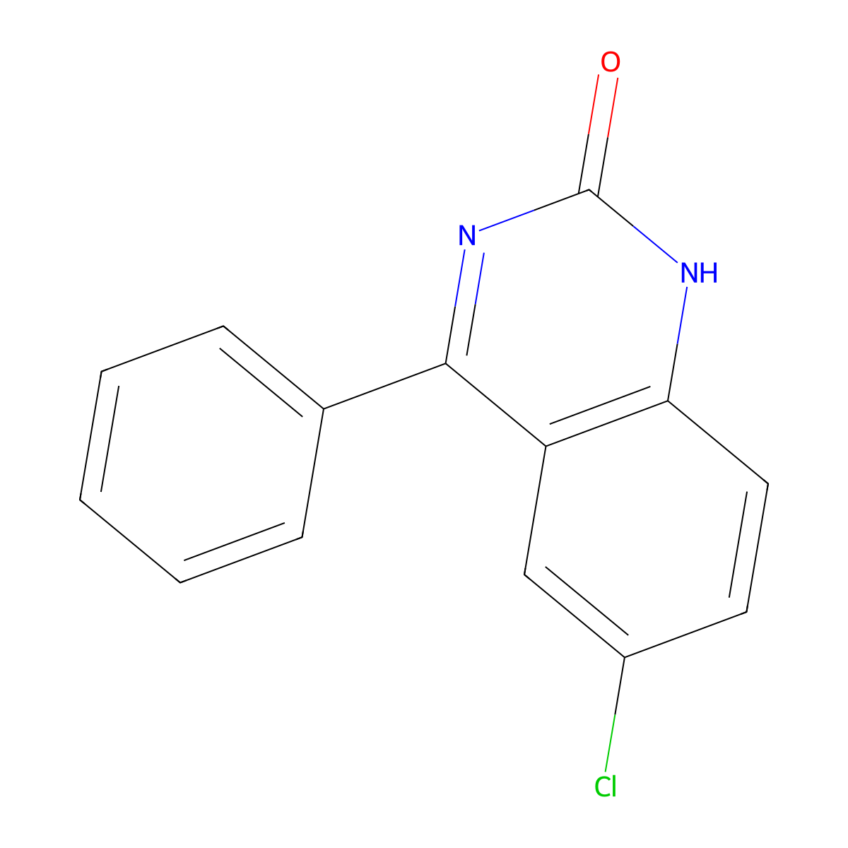 6-Chloro-4-phenyl-2(1H)-quinazolinone molecular structure, CAS 4797-43-7